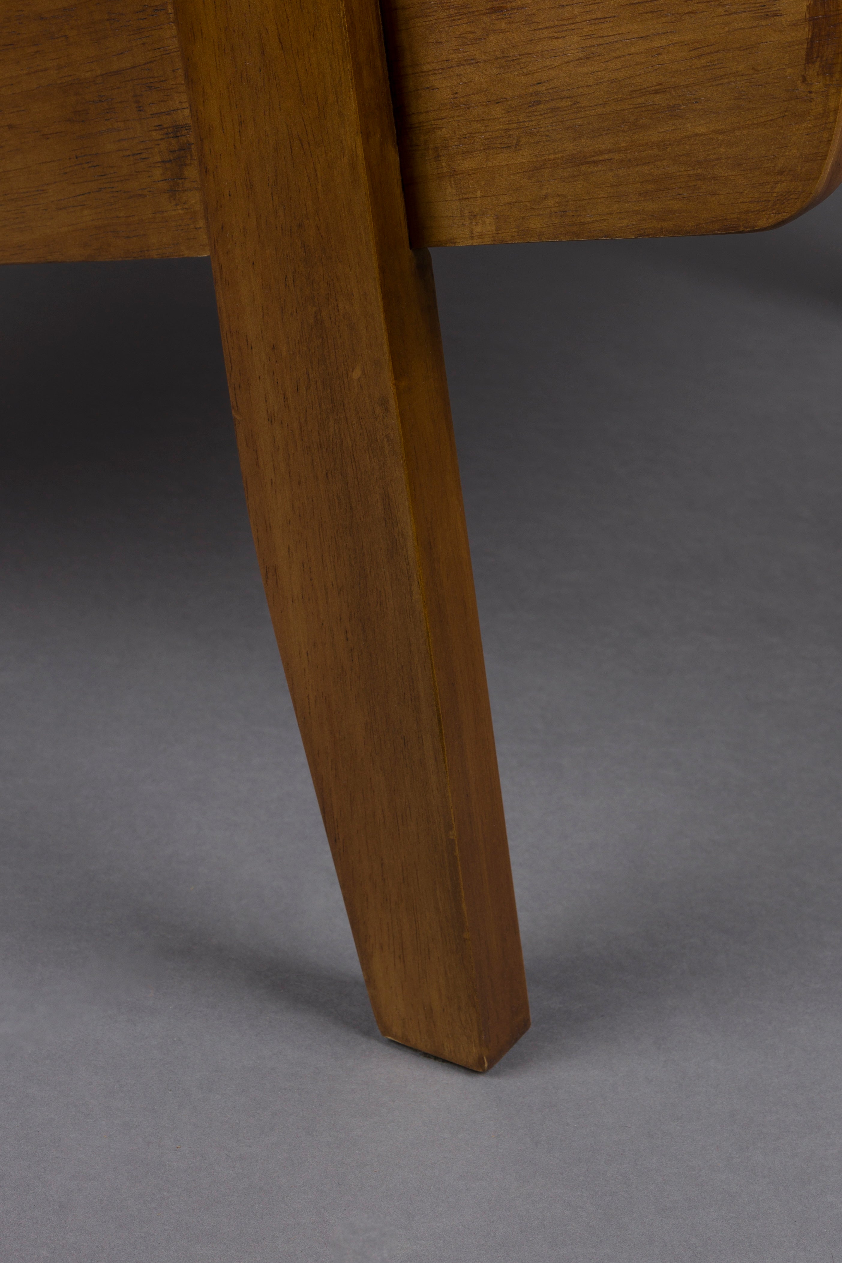 Sessel WASHINGTON beige mit Holzgestell