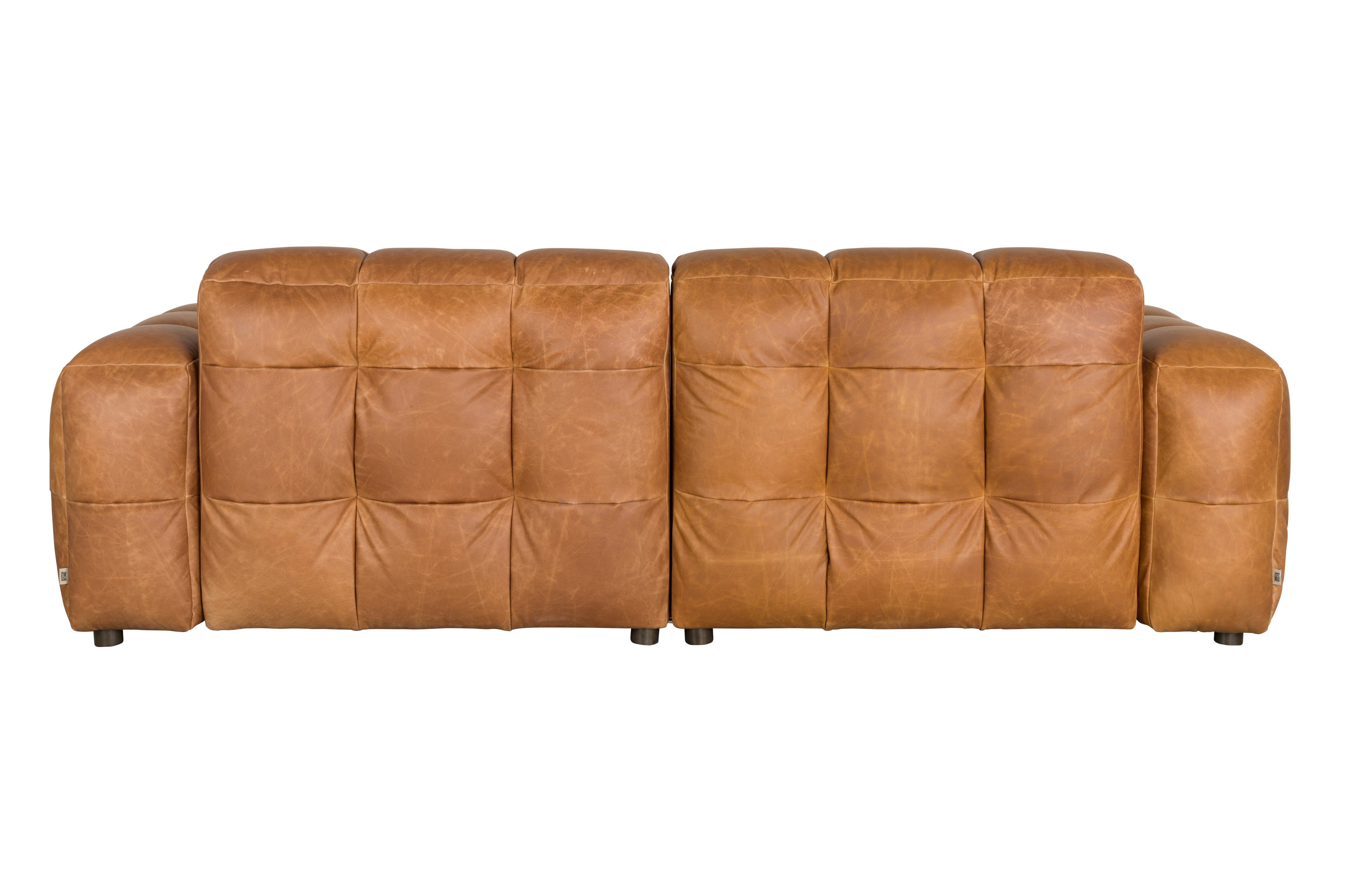 Sofa 3-sitzig HACKMAN cognac Leder