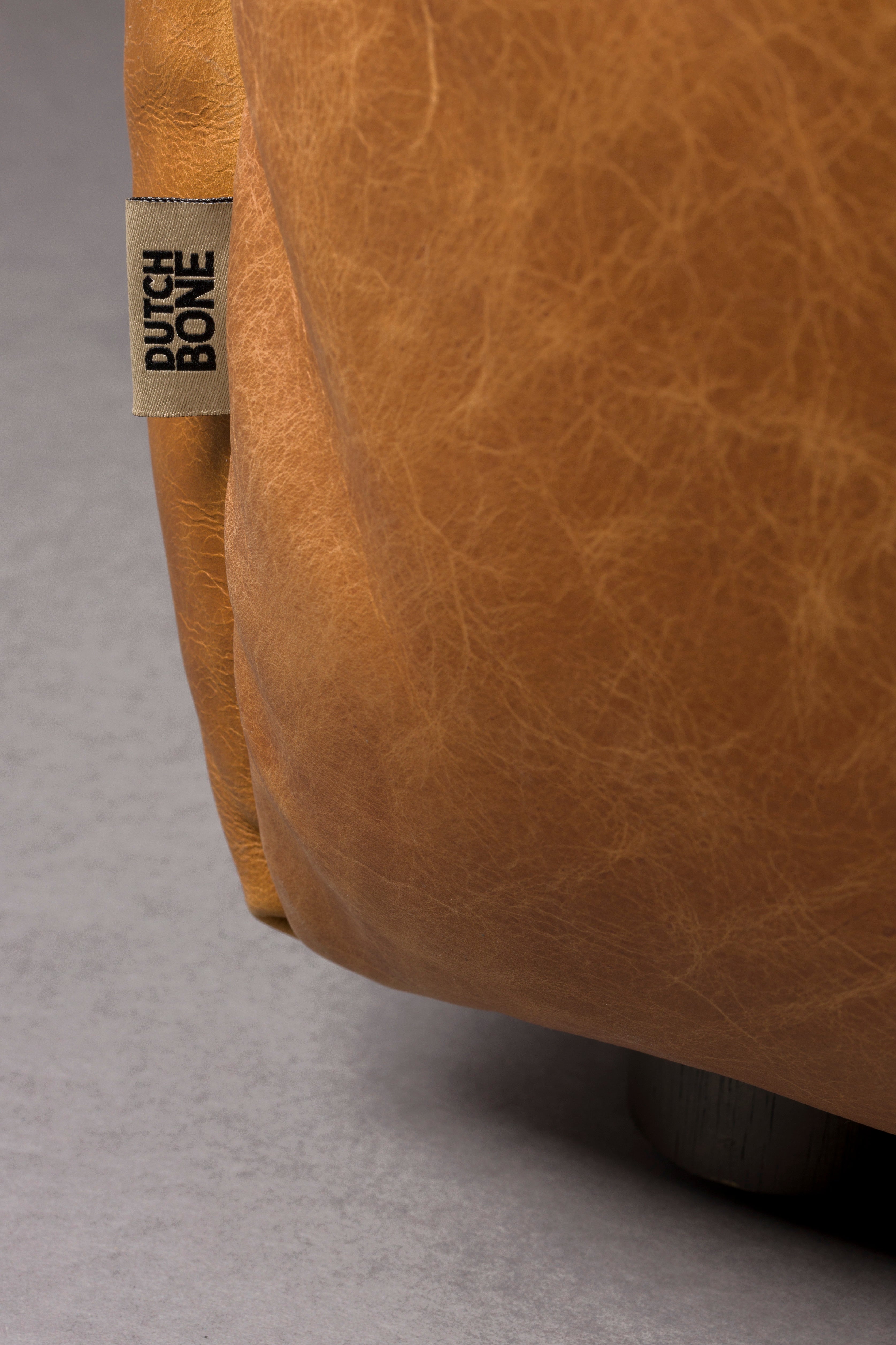 Sofa 3-sitzig HACKMAN cognac Leder
