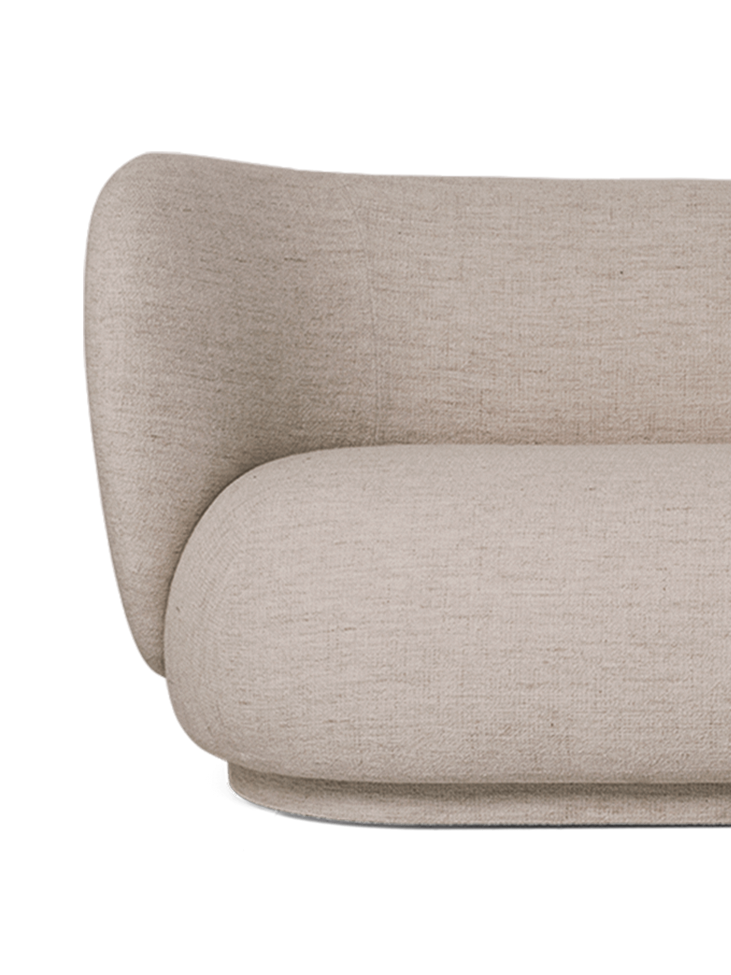 Sofa lewostronna RICO DIVAN Boucle piaskowy