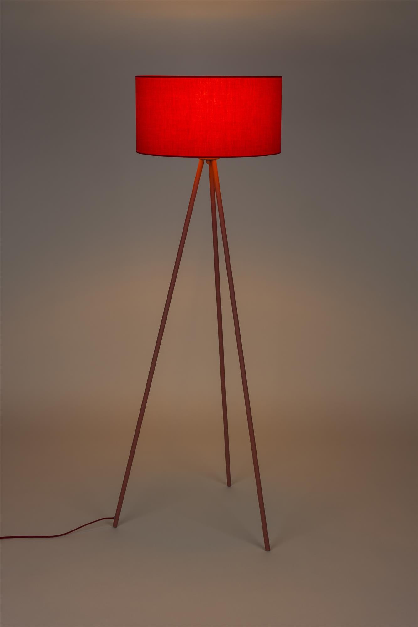 Lampa podłogowa trójnóg SUSIE rubinowy