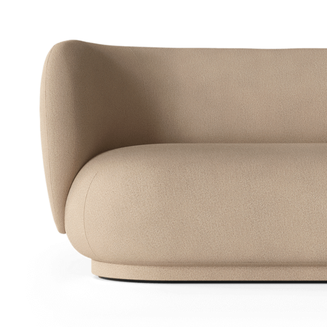 Rico Divan bürstete Sandsofa -Sofa