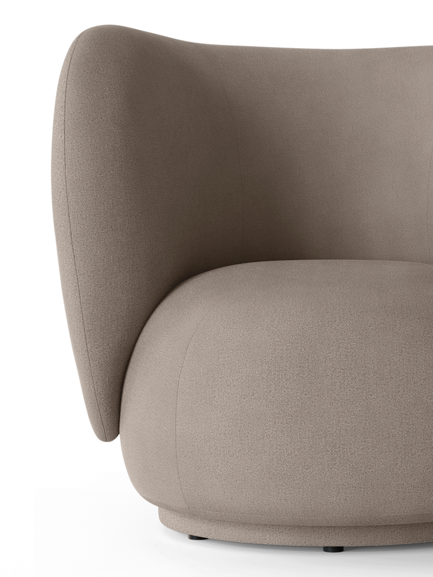 Rico Lounge Brushed chair warm gray