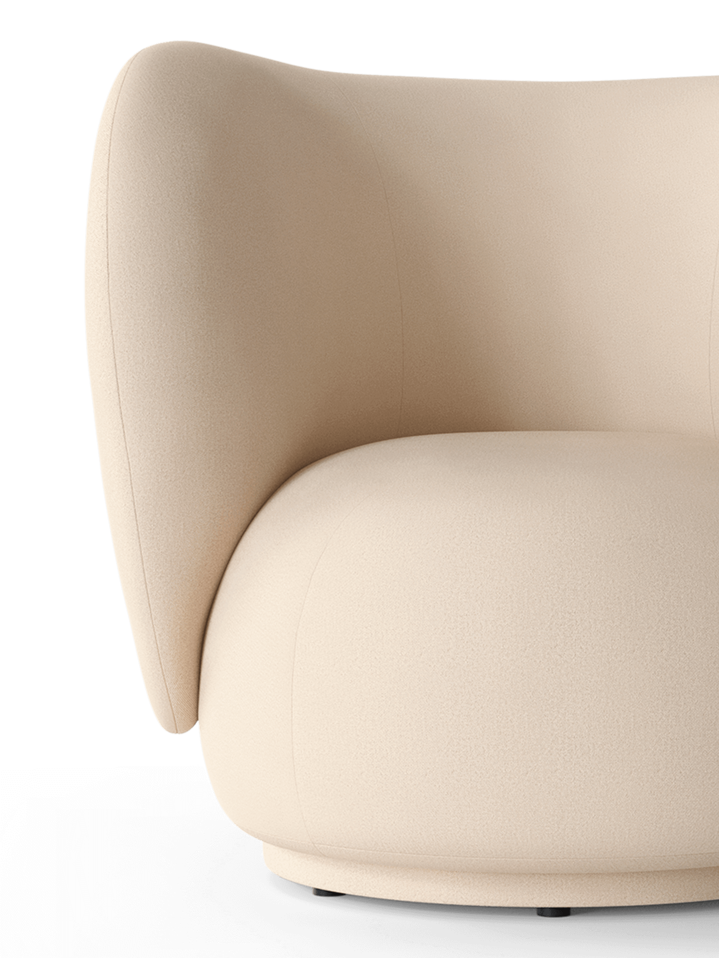 Rico Lounge Brushed white chair