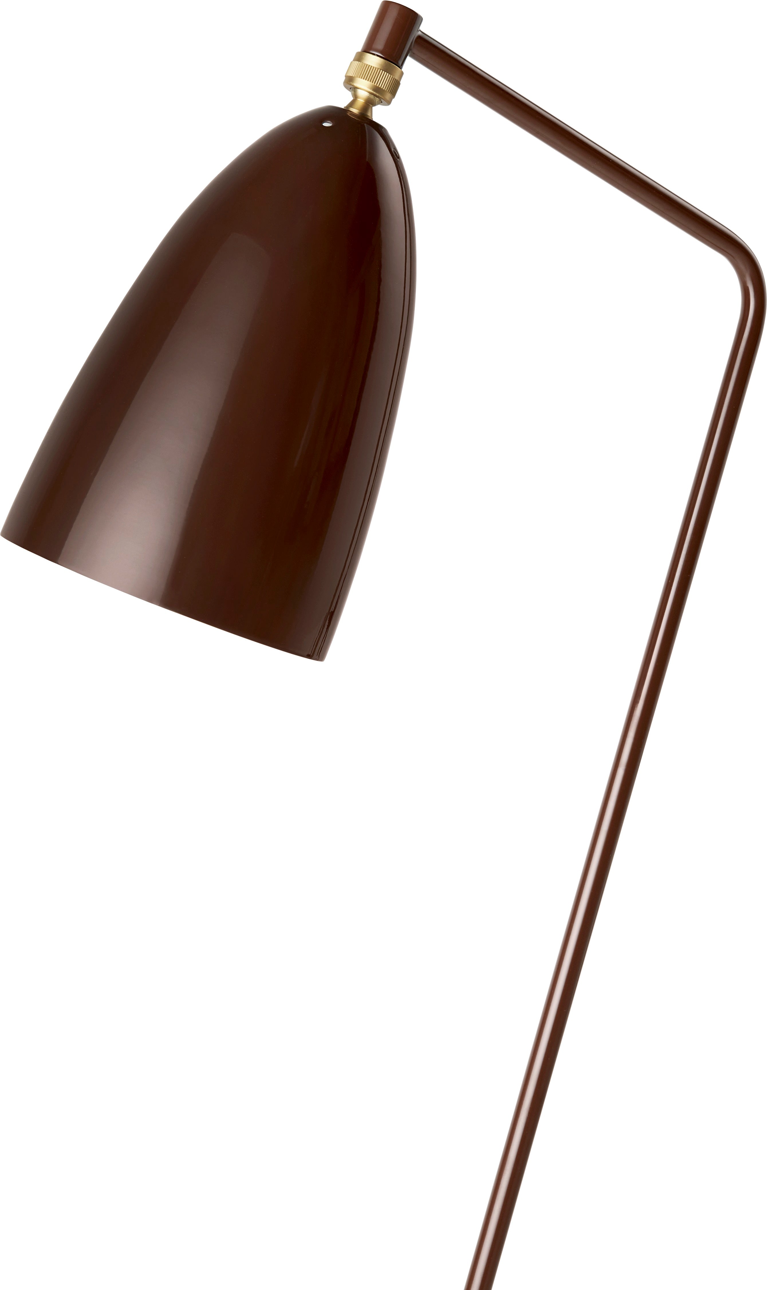 Stehlampe zum Lesen GRÄSHOPPA braun Dreibein