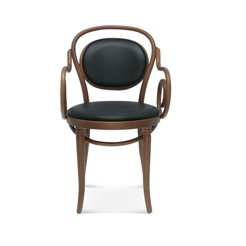 Krzesło z podłokietnikami tapicerowane B-10 drewno bukowe Fameg    Eye on Design