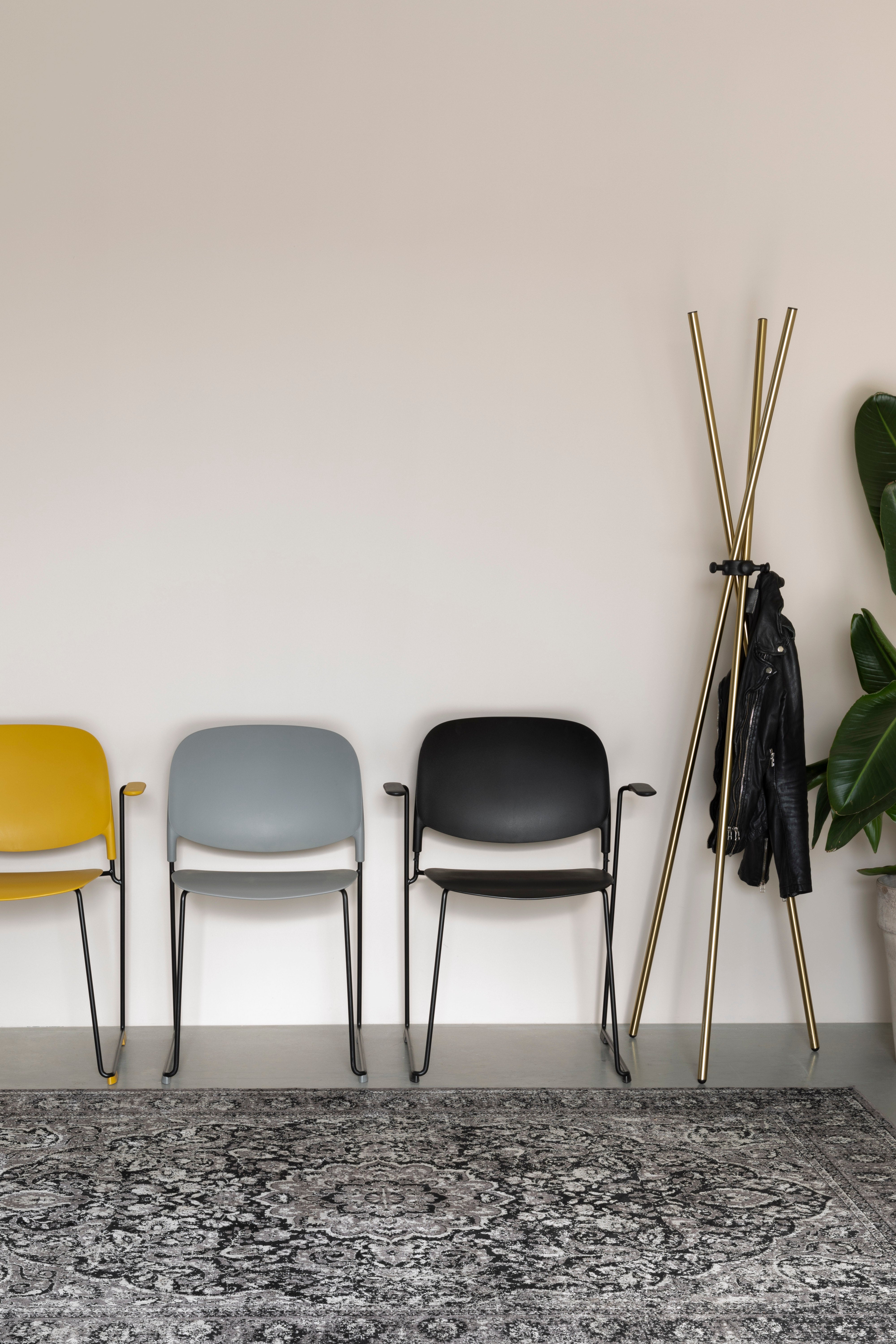 Stacks Ochra chair with a black base