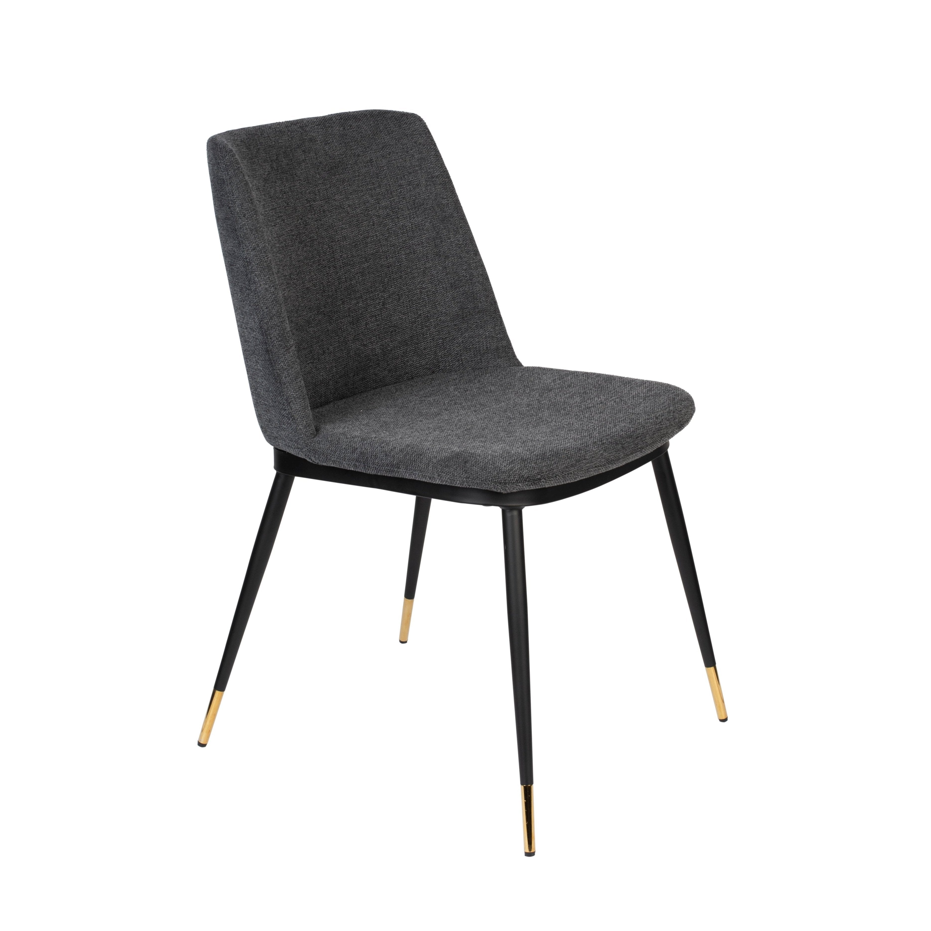 A chair Lionel dark gray with a black base