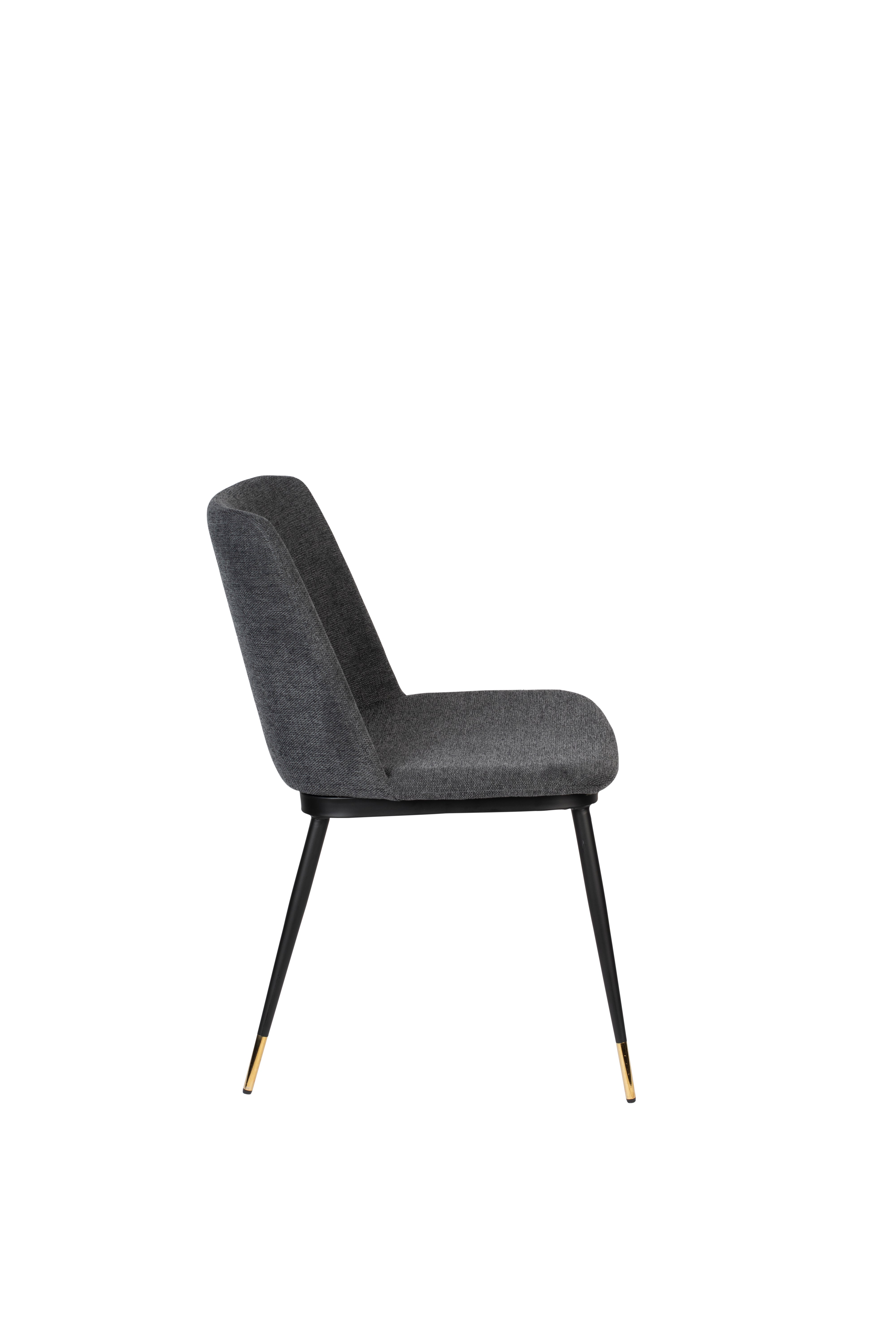 A chair Lionel dark gray with a black base