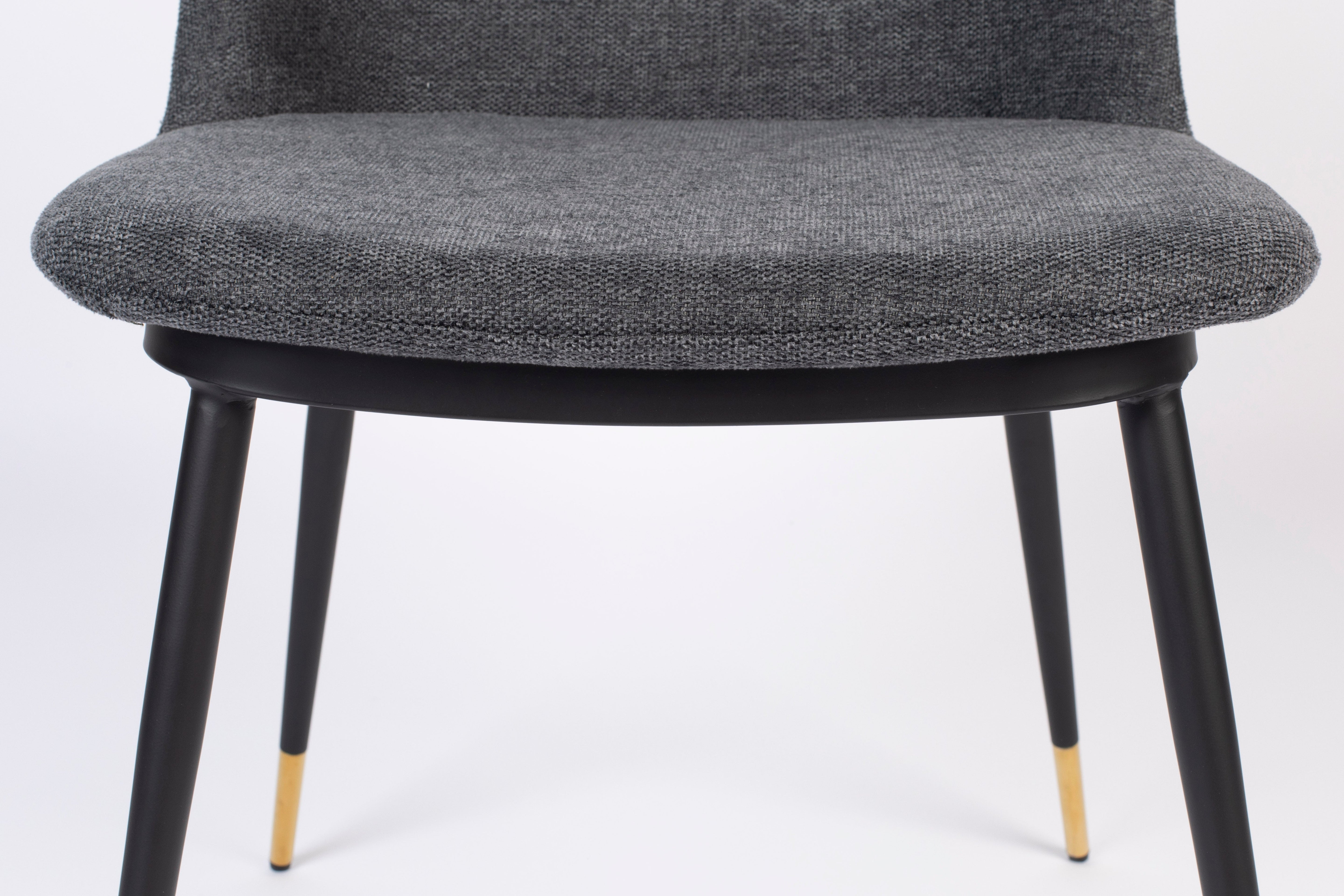 A chair Lionel dark gray with a black base