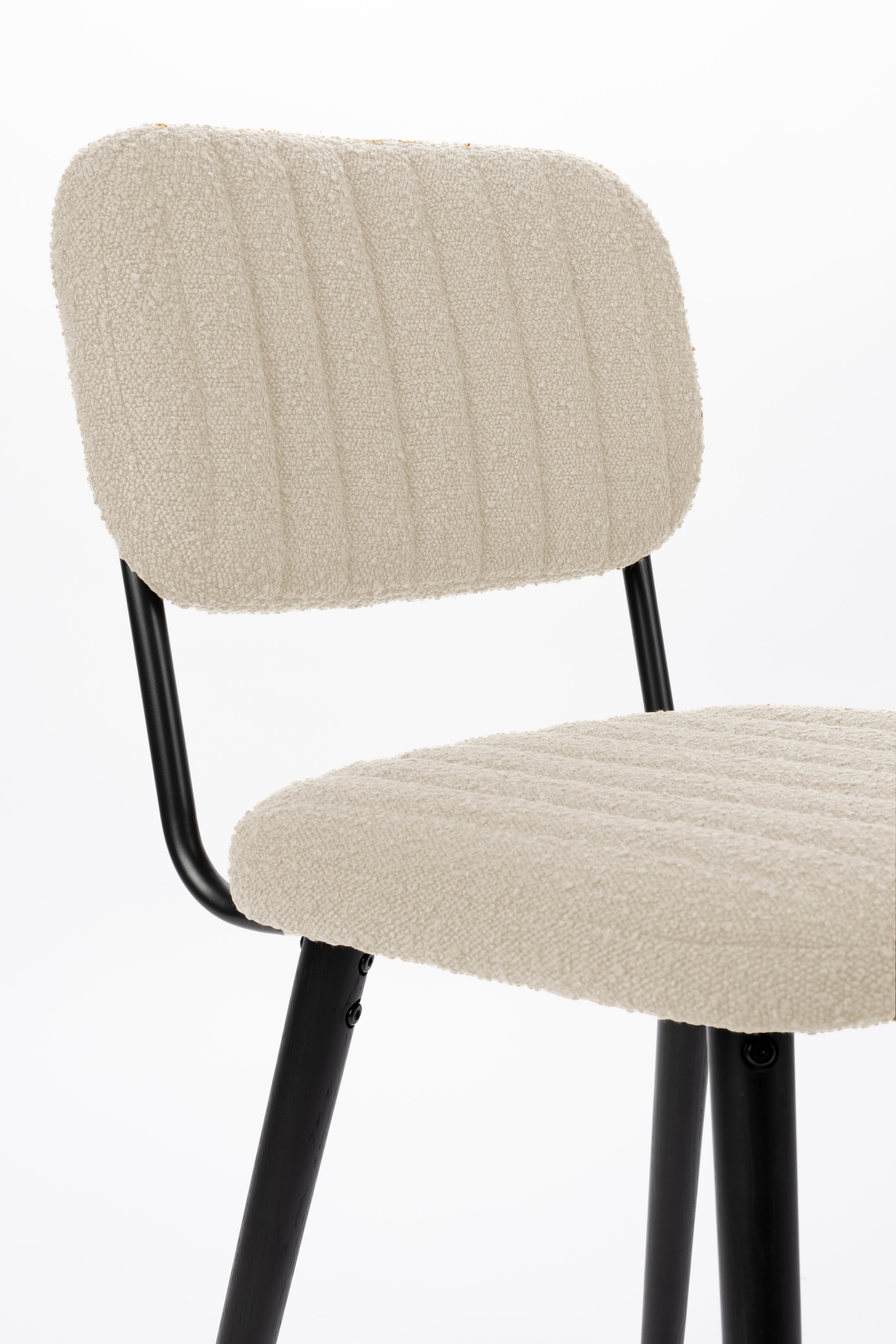 Jake boucle chair broken white