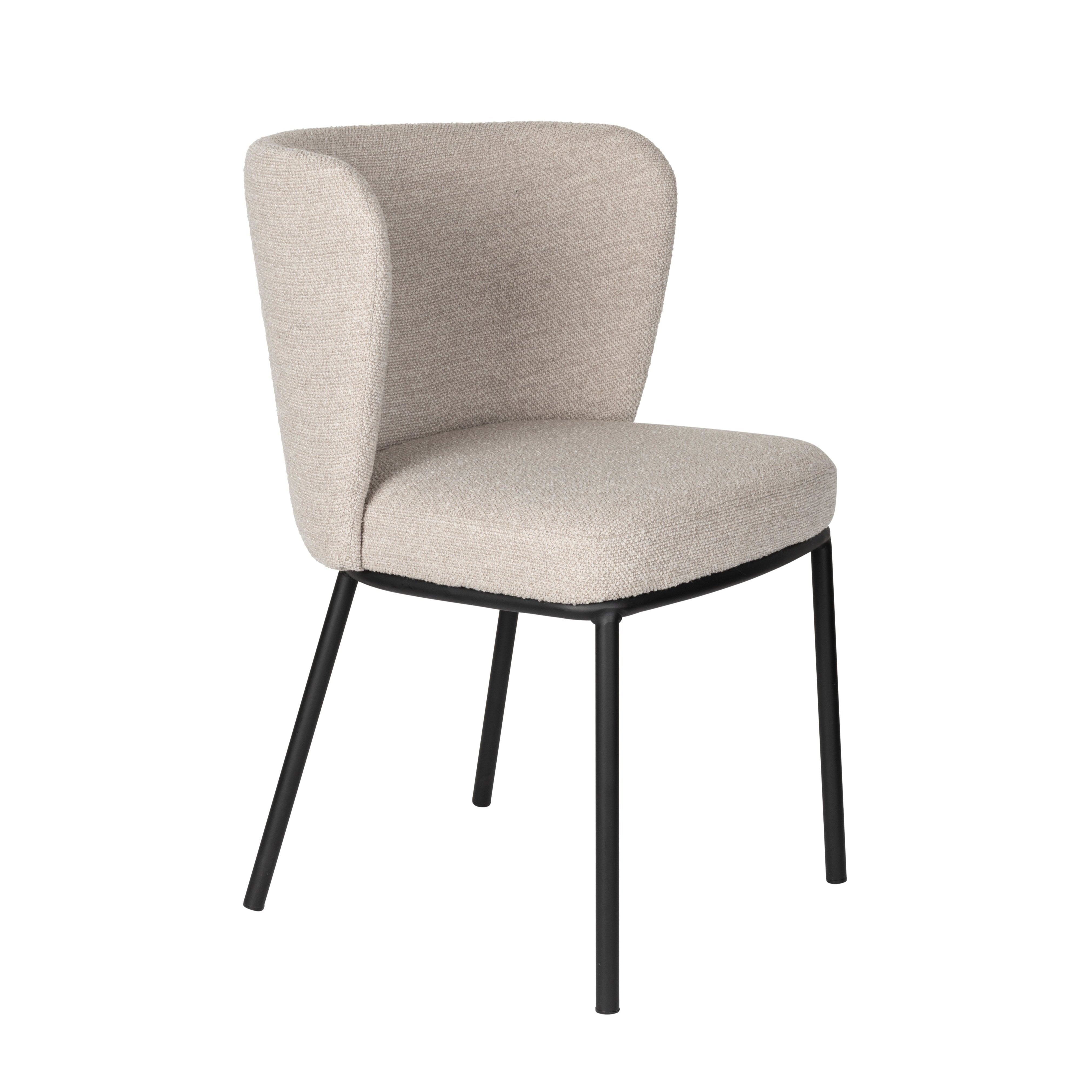 Black beige guus chair with a black base