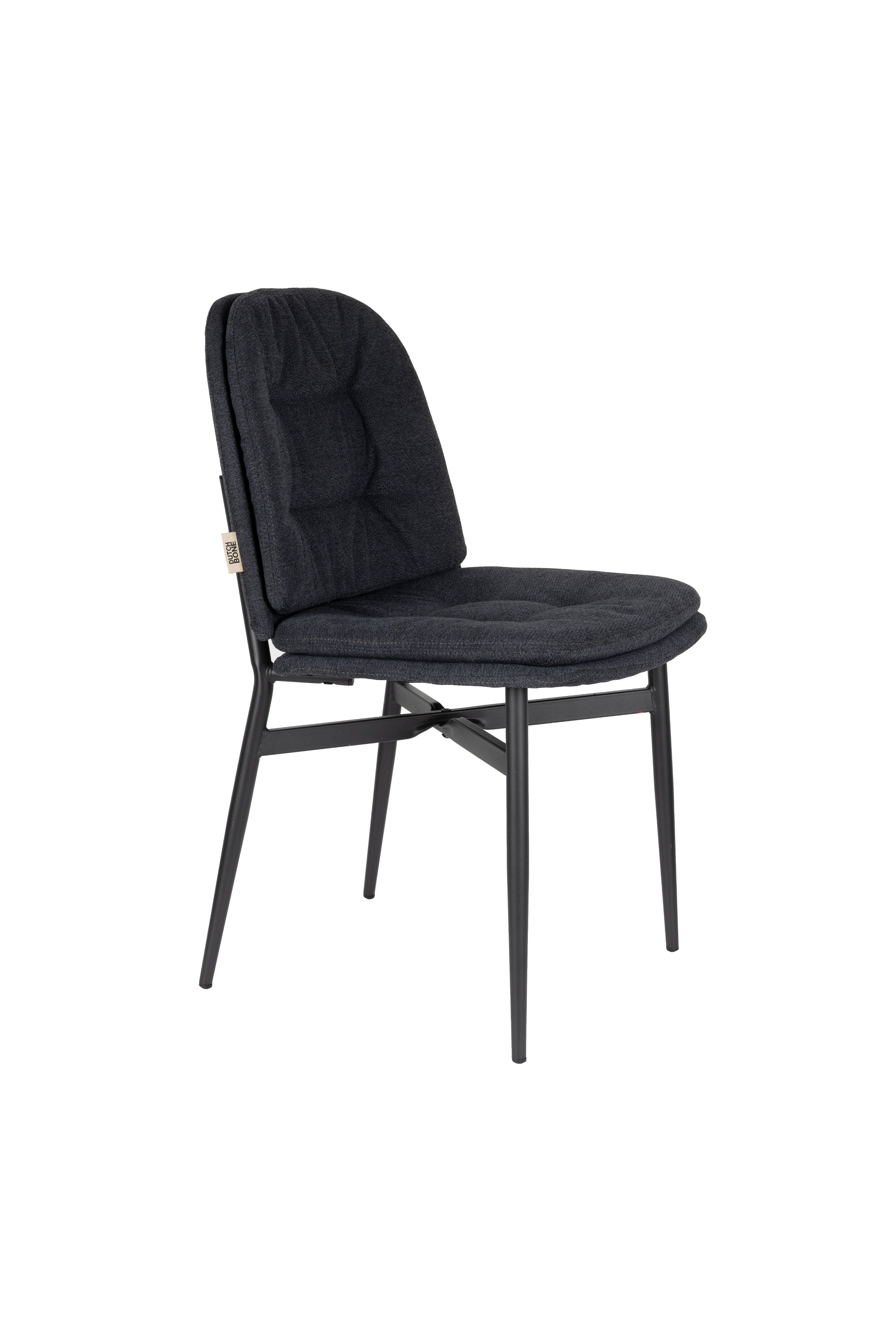 JADE chair dark blue with black base