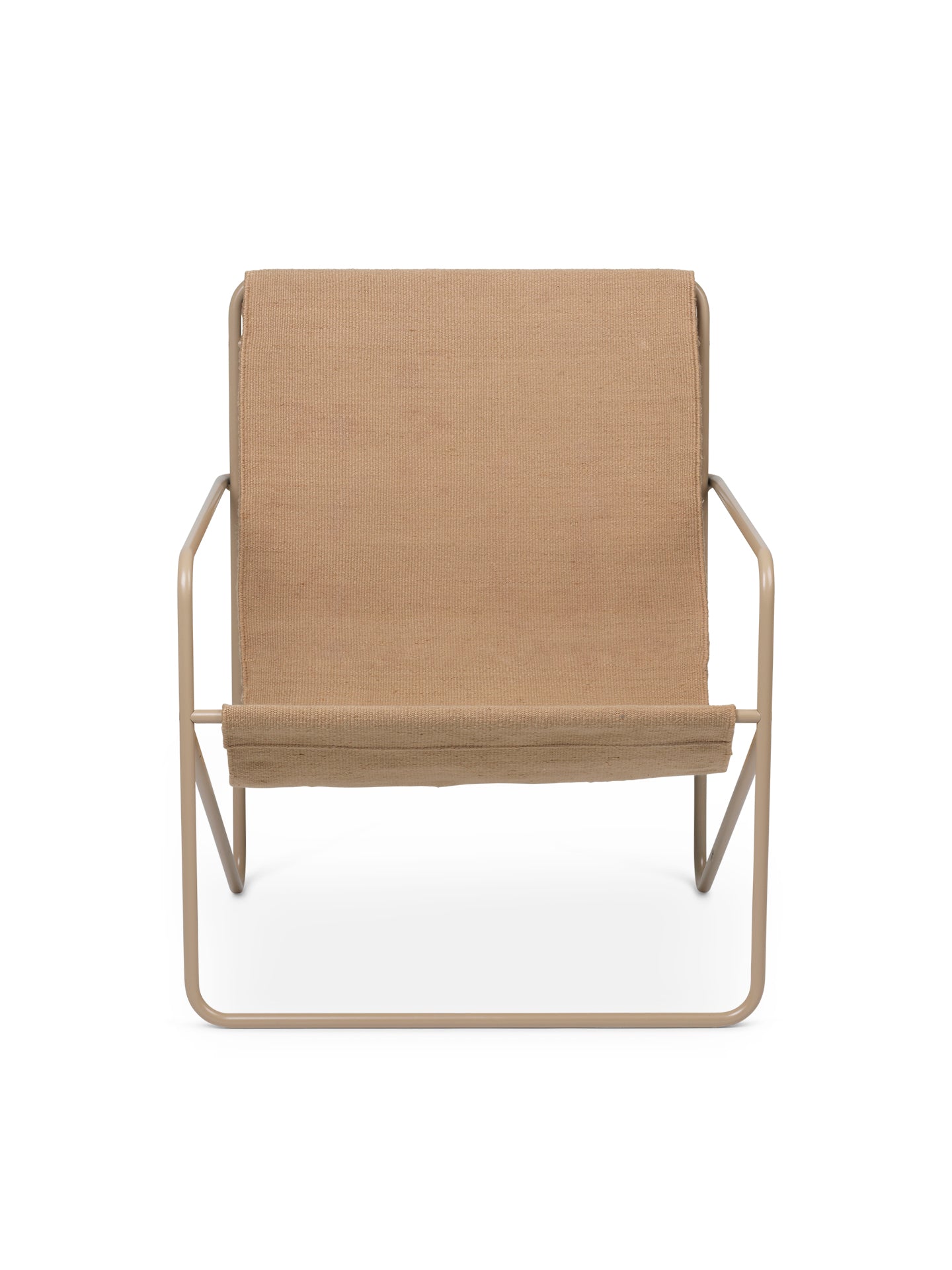 Desert beige garden chair with a beige base