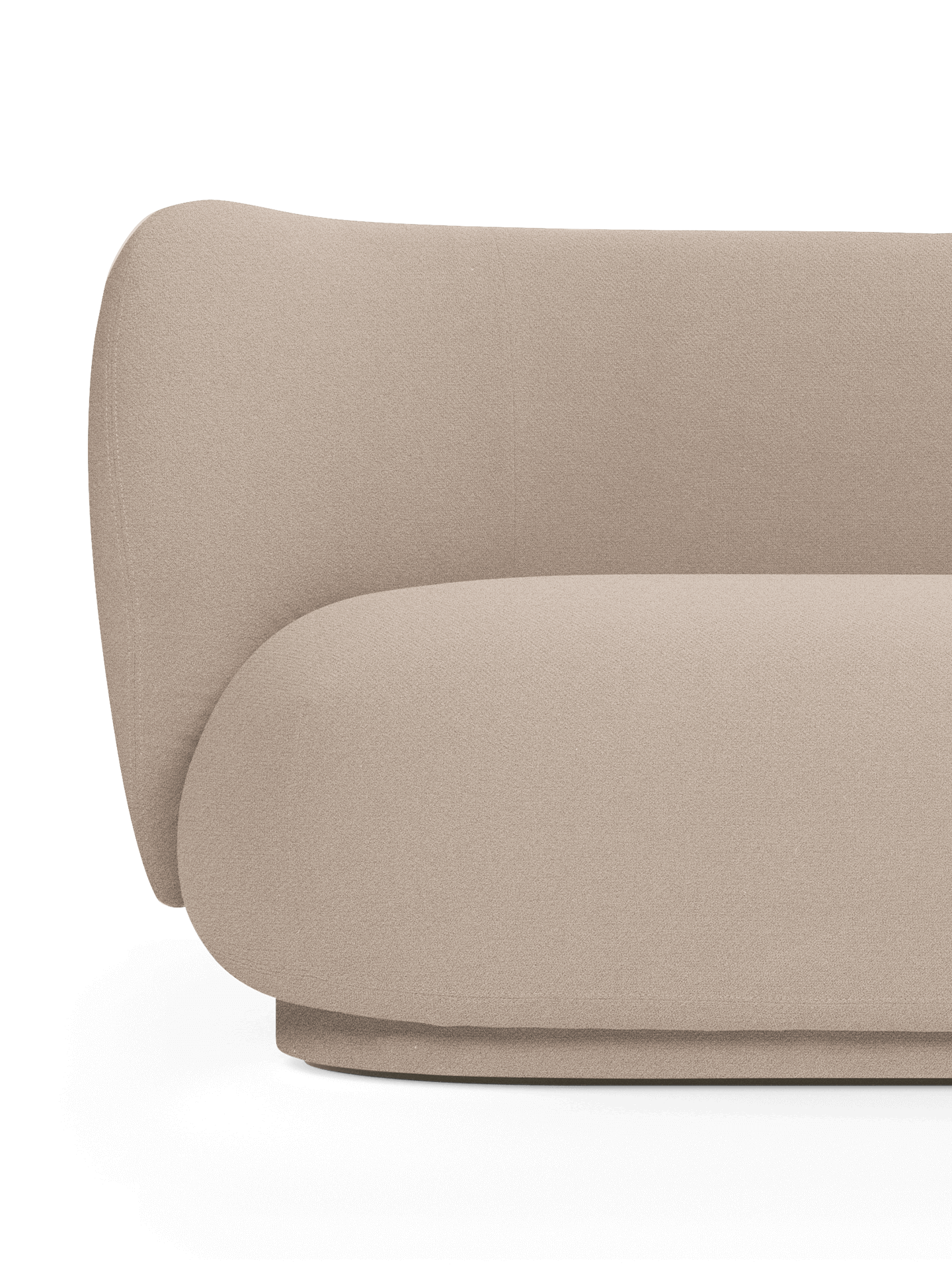 Sofa lewostronna RICO DIVAN Grain beżowy