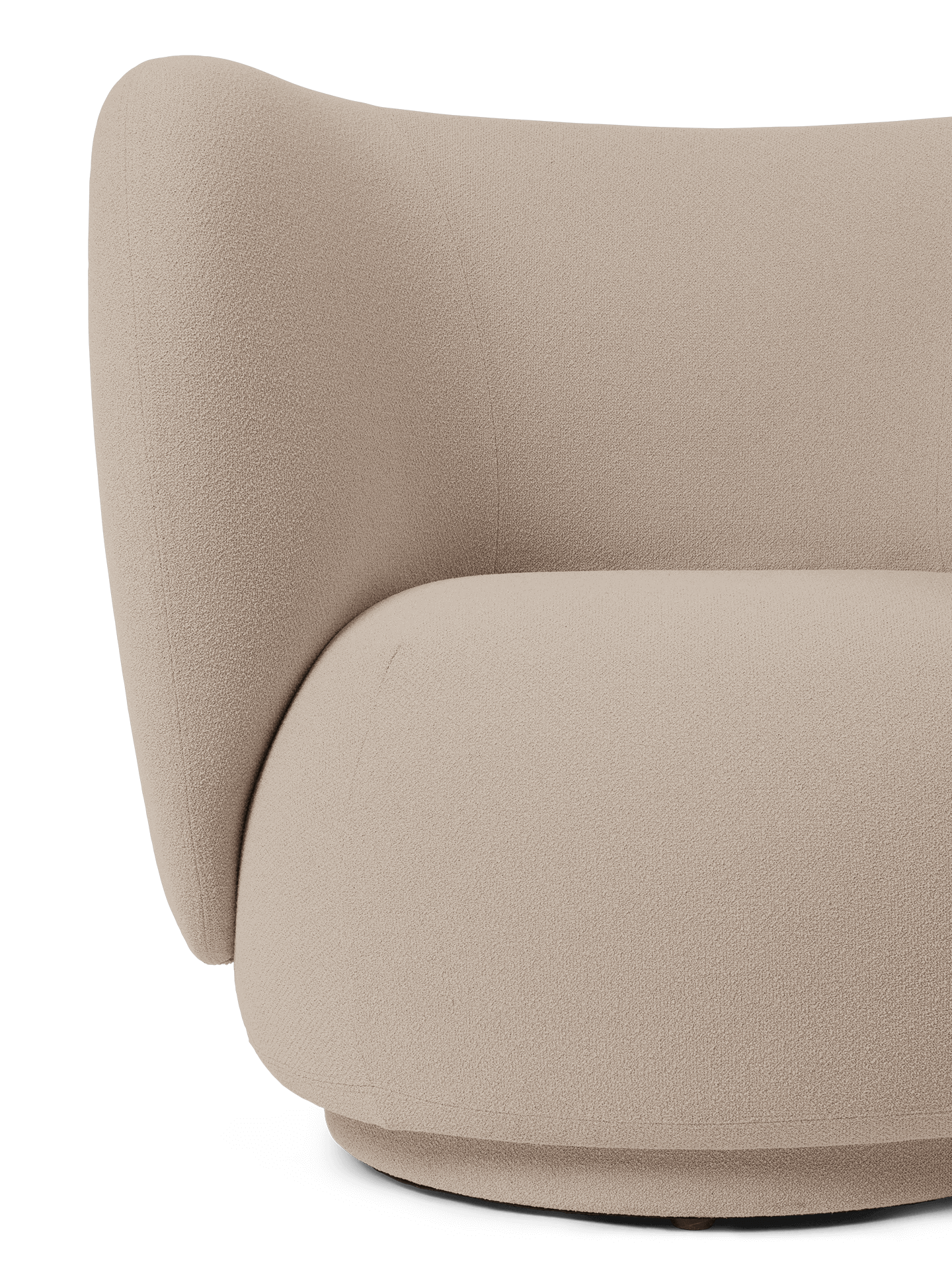 Rico Lounge Rotary Chair Beige Grain