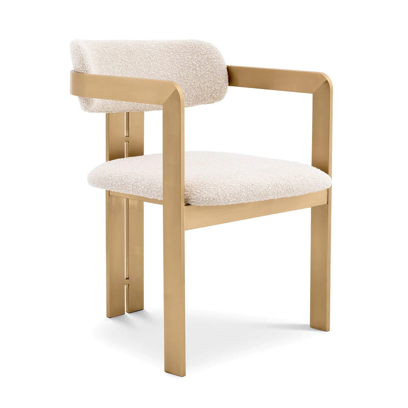 Krzesło w tkaninie boucle DONATO kremowy Eichholtz    Eye on Design