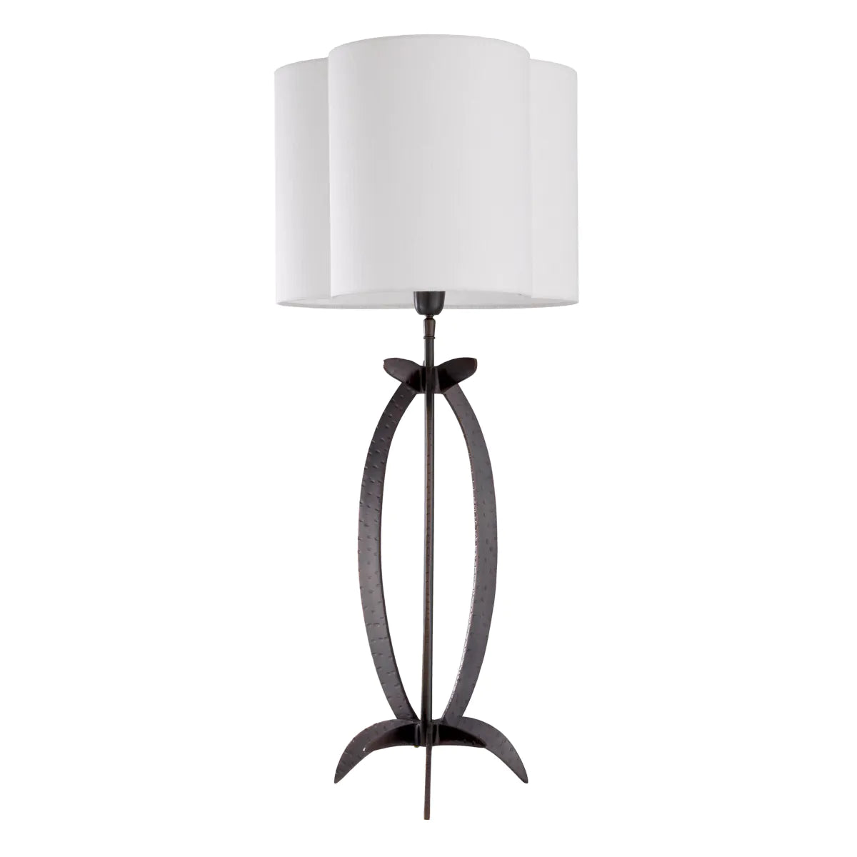 Lampa stołowa LUCIANO czarny z białym kloszem Eichholtz    Eye on Design