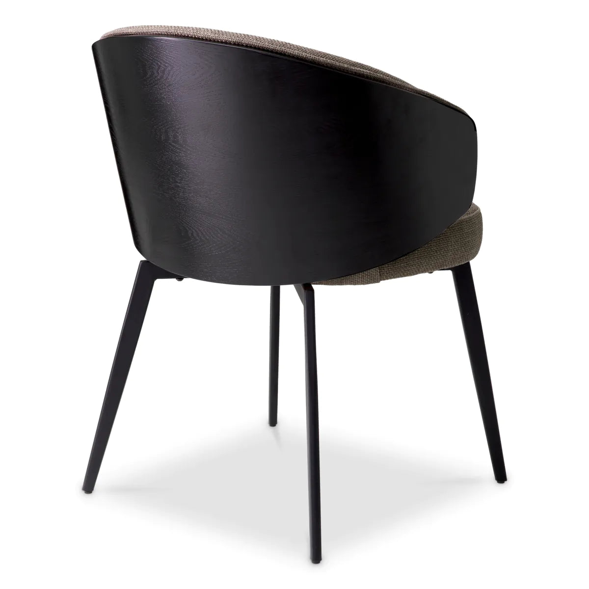 Camerota gray chair with a black base