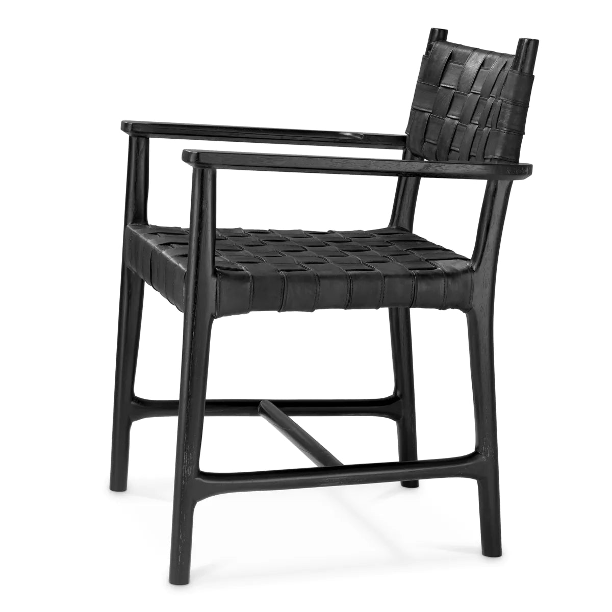 Chair with armrests Tiberio black [Ola] [Amelia SPR/improved description]