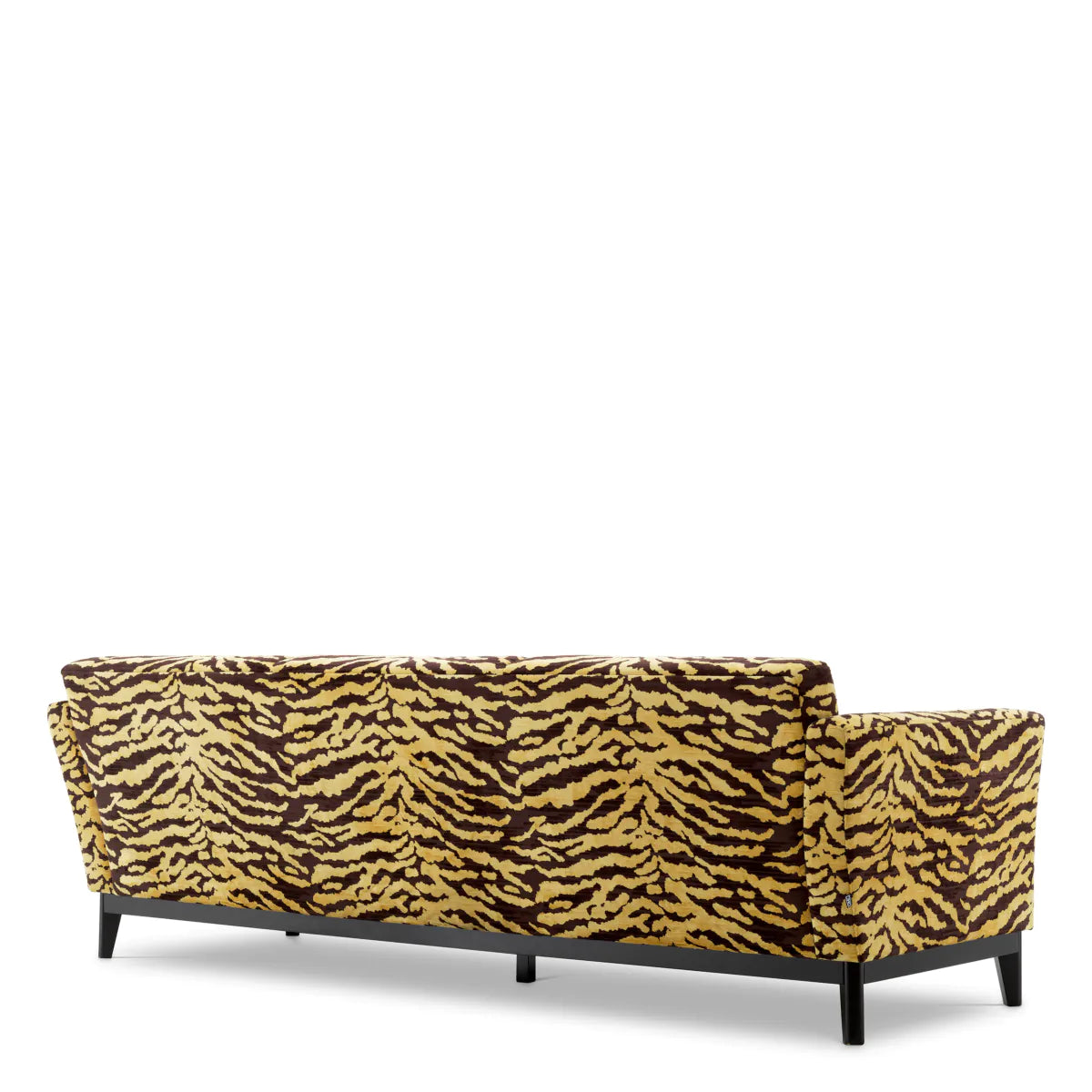 Flux gold-brown print sofa