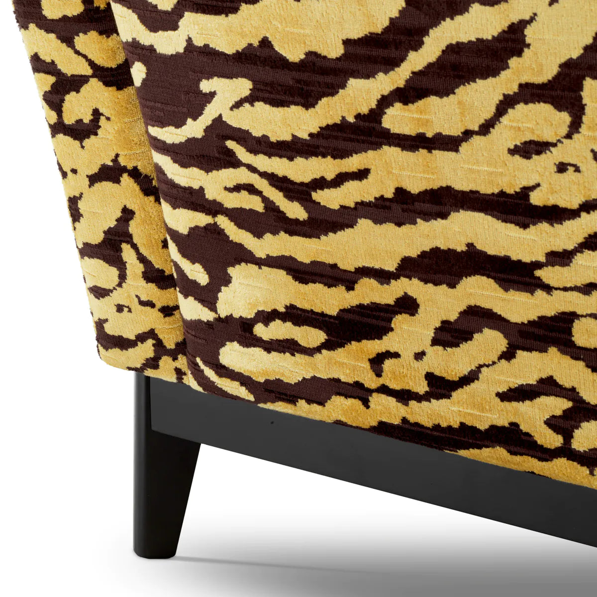 Flux gold-brown print sofa