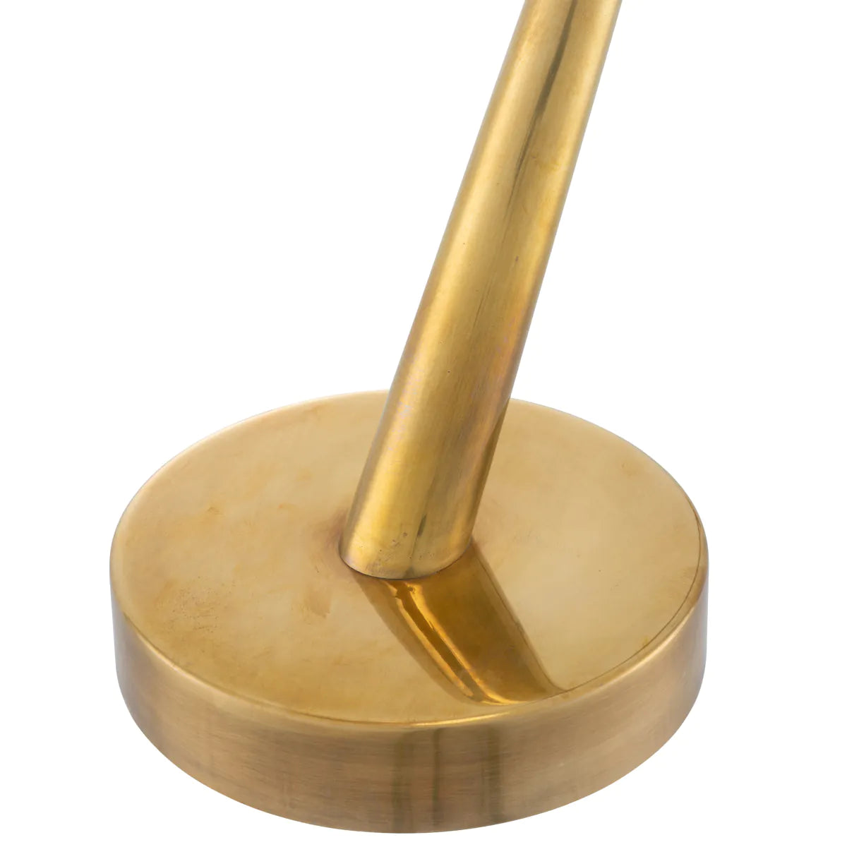 Tischlampe KON TIKI Rattan mit antikem Gold