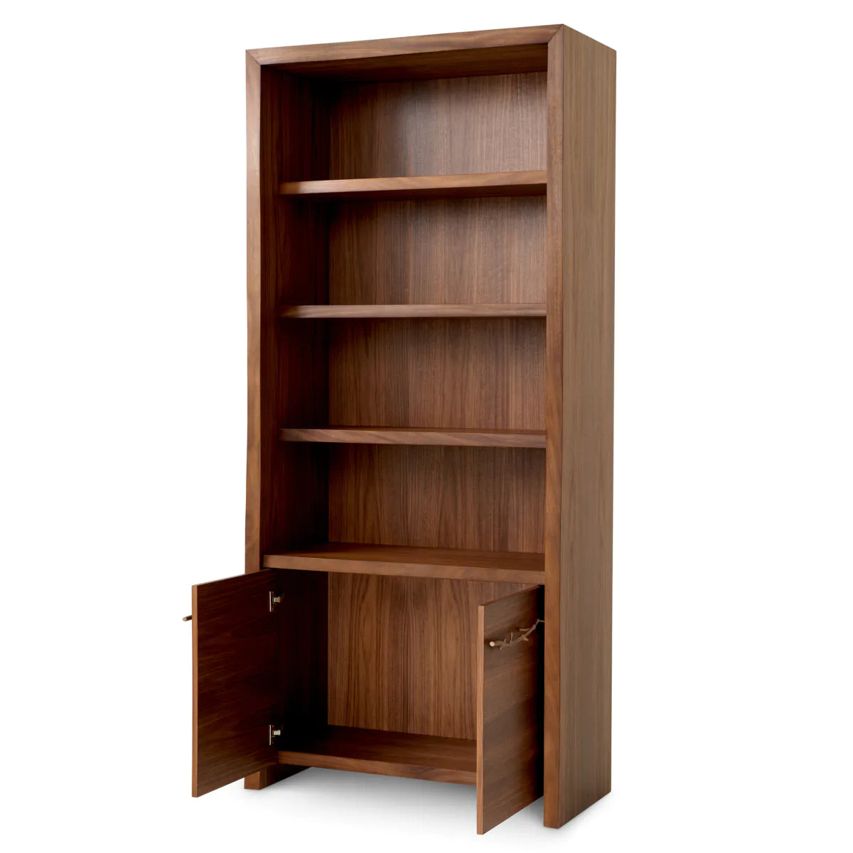 Charford nut veneer bookcase