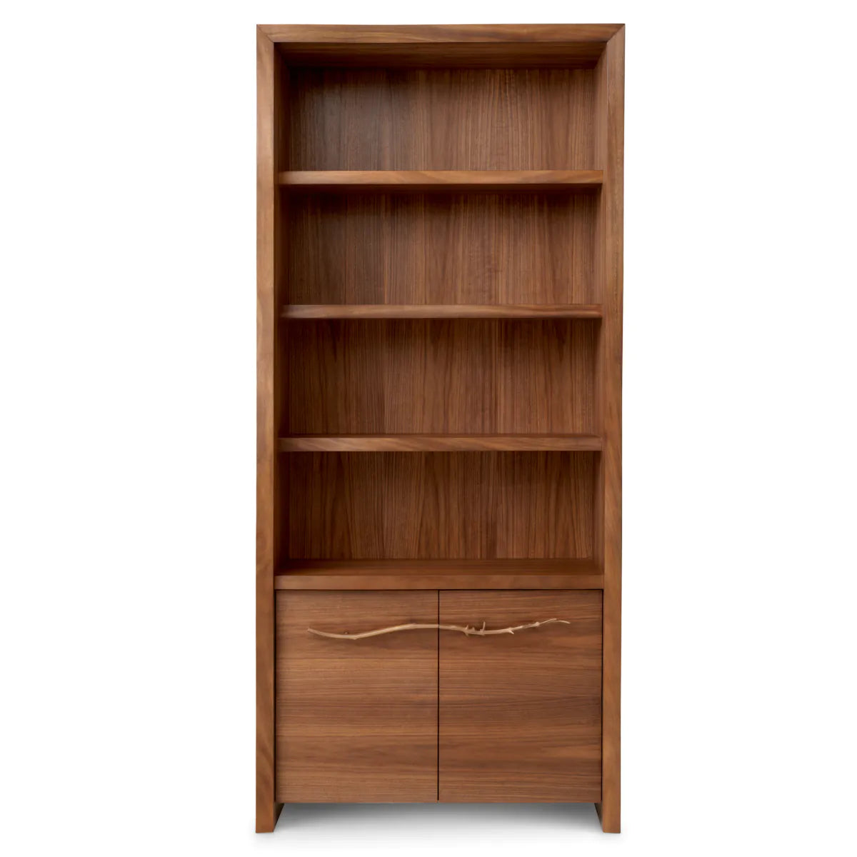 Charford nut veneer bookcase