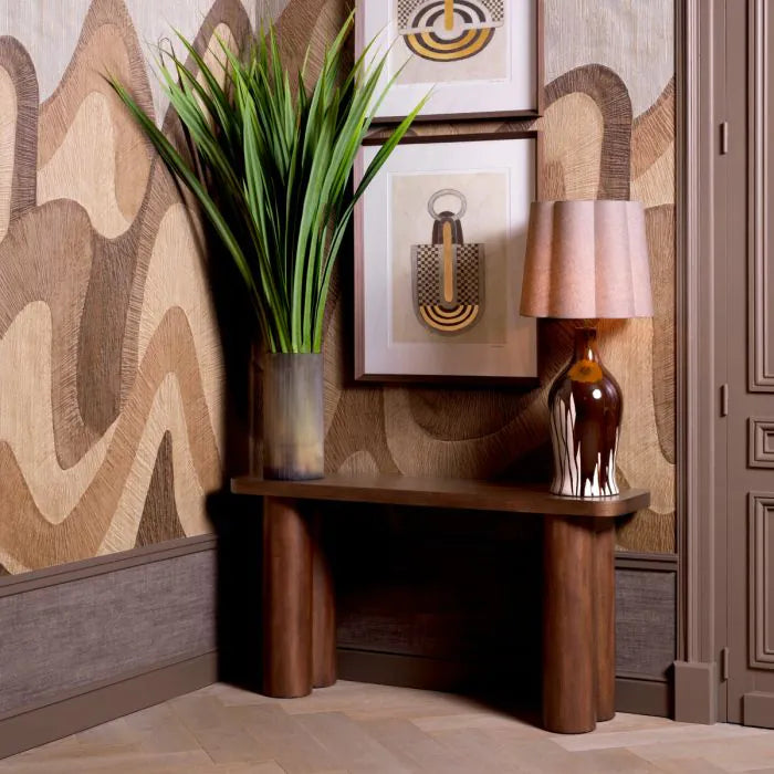 Lindbrook Okooume Wood Console