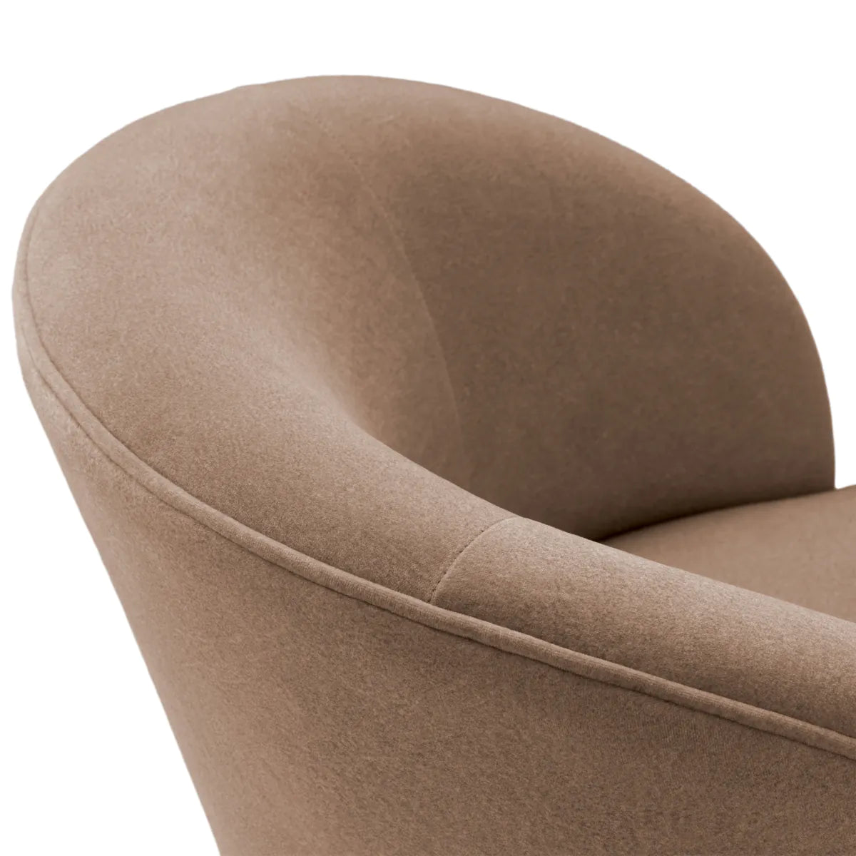 Vichy caramel chair with a black base