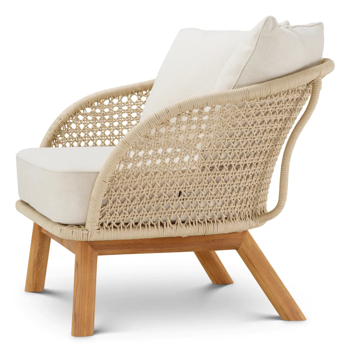 Fotel ogrodowy TRINITY kremowy rattan