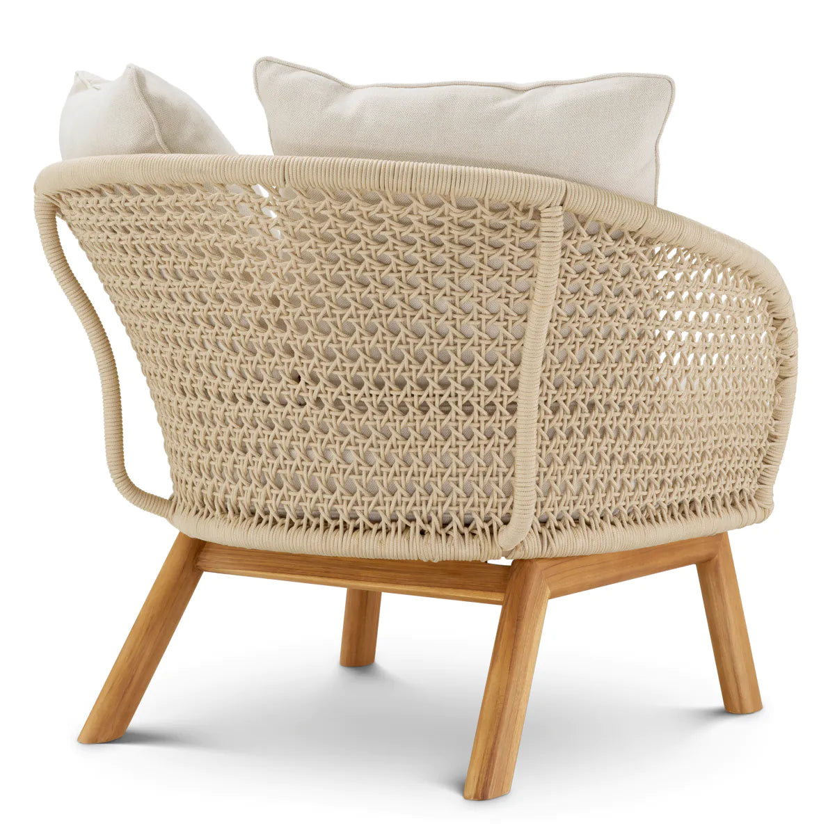 Fotel ogrodowy TRINITY kremowy rattan