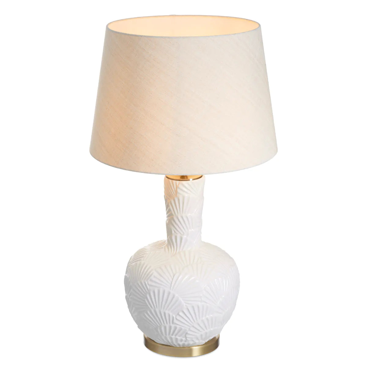 Lampa stołowa ANDORRA złamana biel