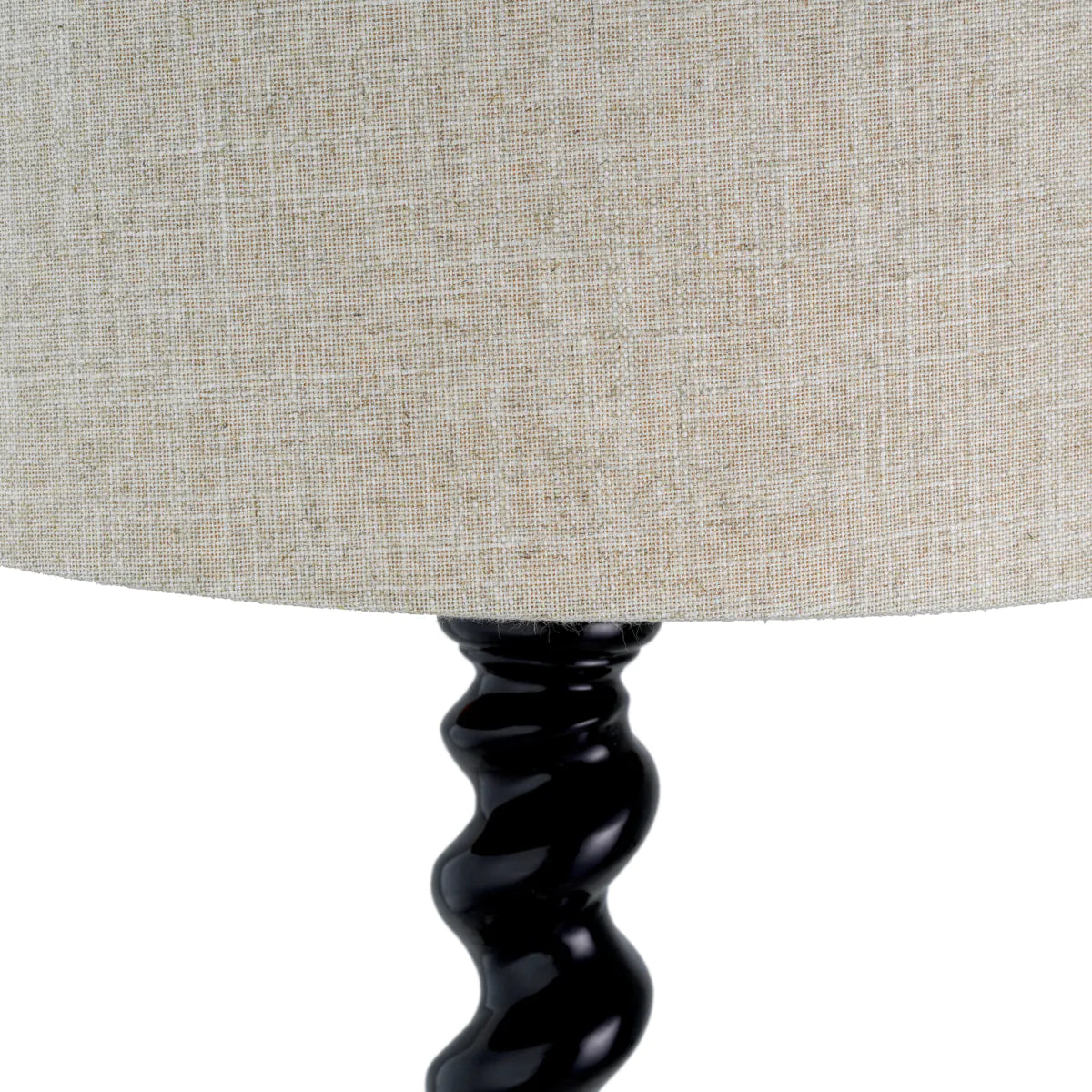 Lampa stołowa MASSIMO złamana biel z czarną podstawą