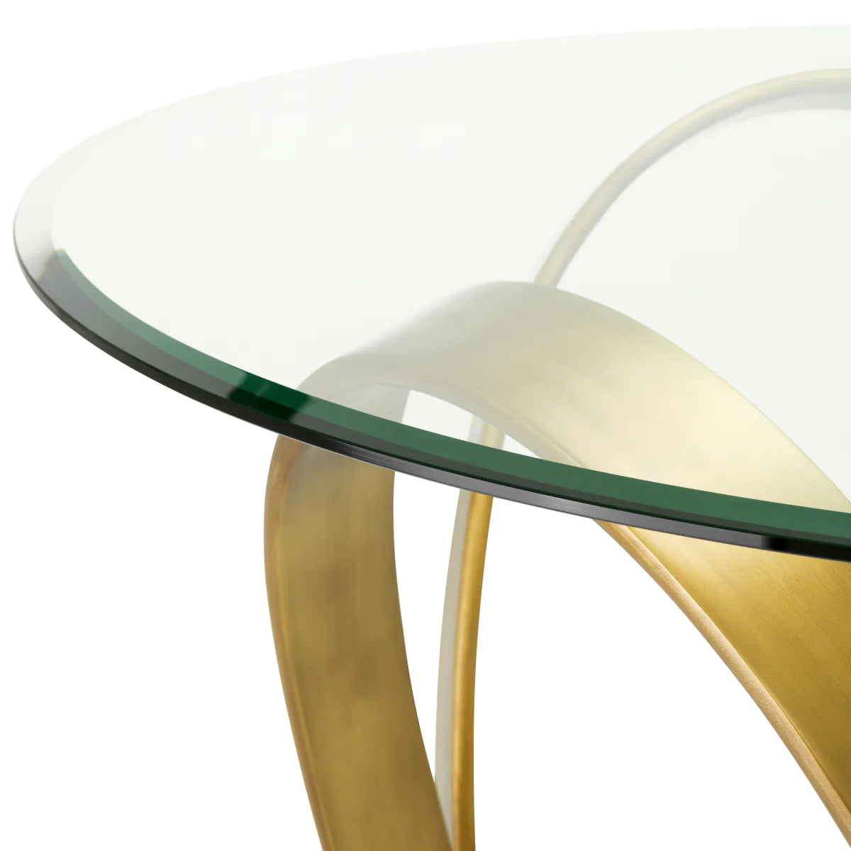 SOQUEL round table antique brass