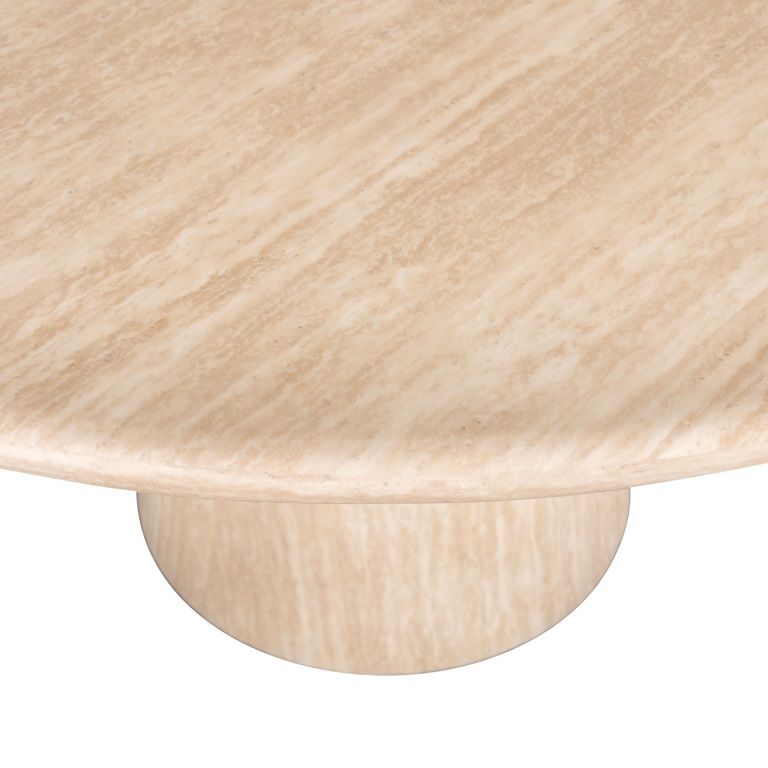 FICTUS Beige Round Table
