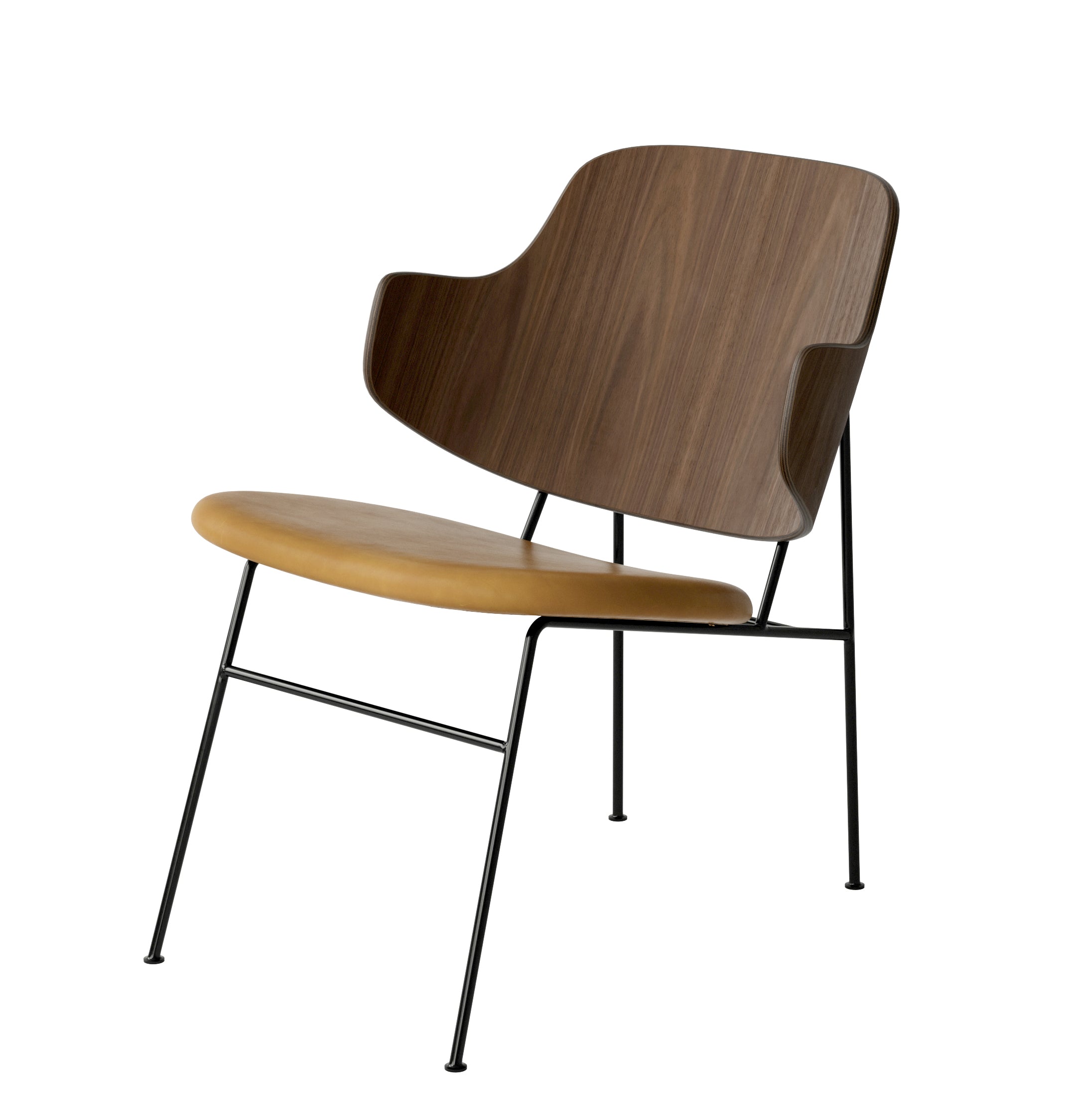 PENGUIN Armchair in Cognac Leather