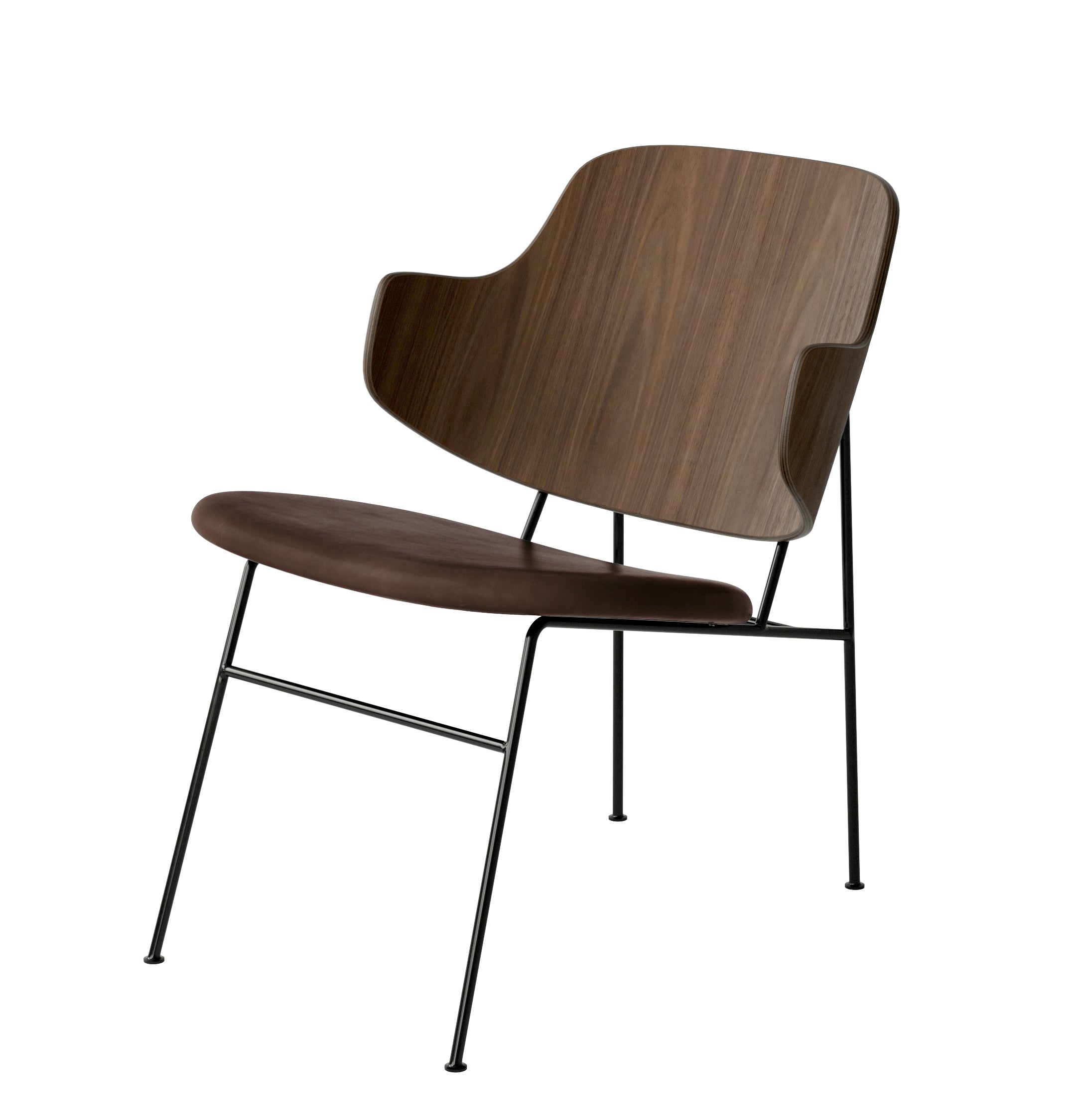 PENGUIN Armchair brown leather