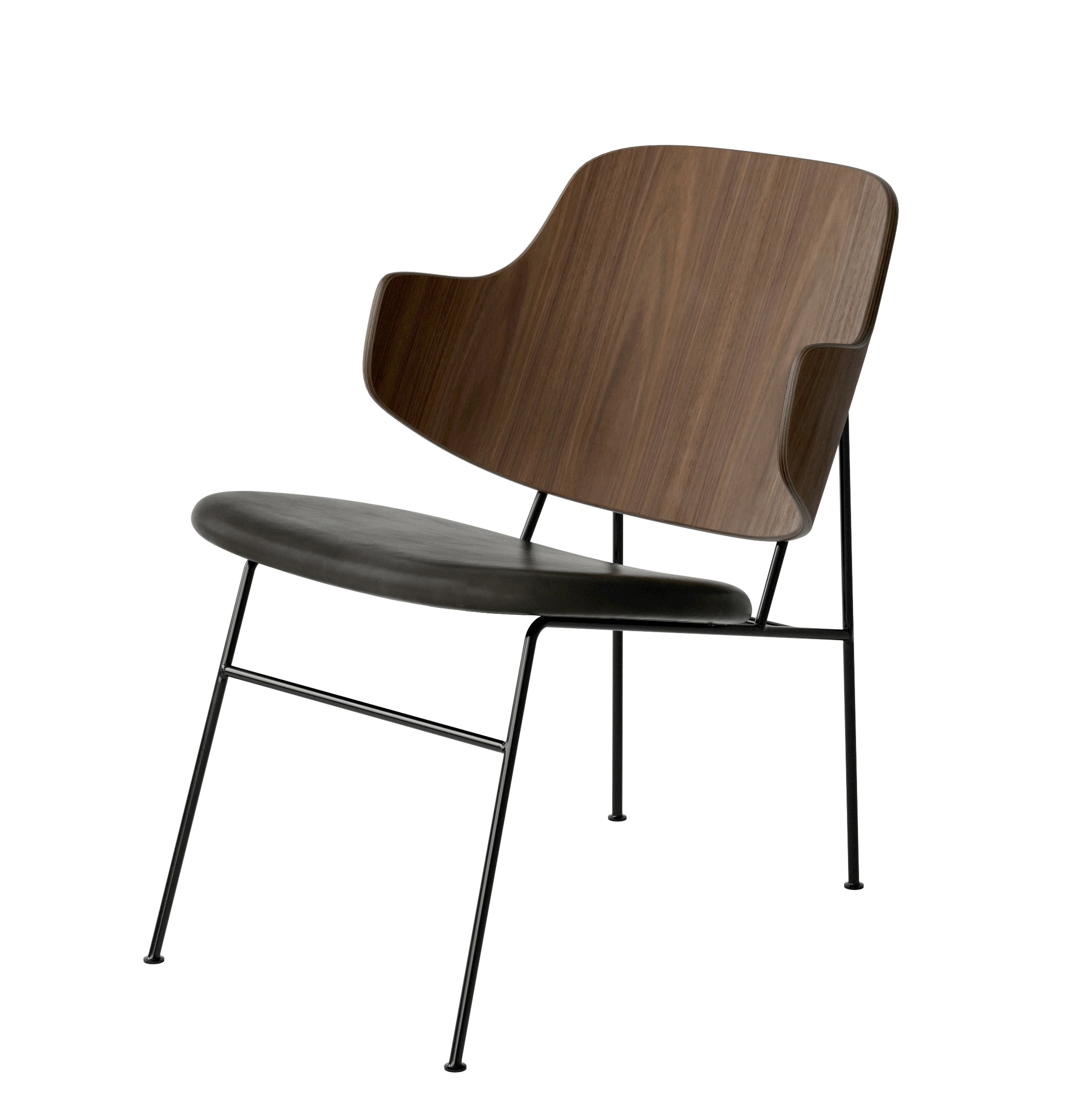 PENGUIN Armchair black leather