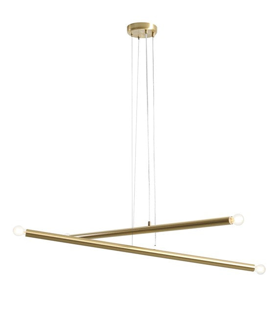 Lampa wisząca TUBO mosiężny