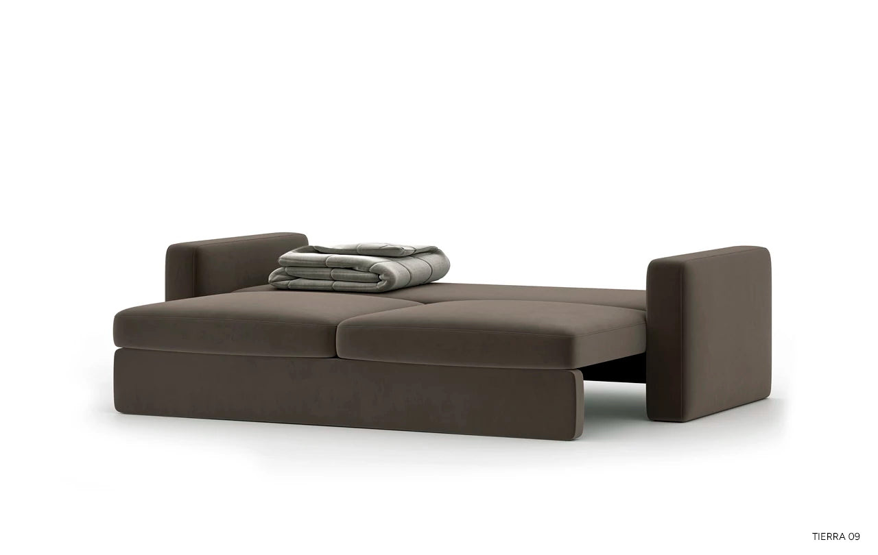 Sofa mit Schlaffunktion ZAZU gepolstert