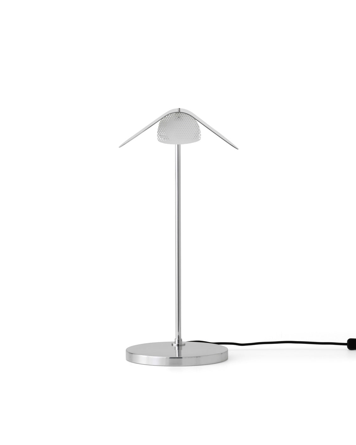 Tischlampe WING aus poliertem Aluminium