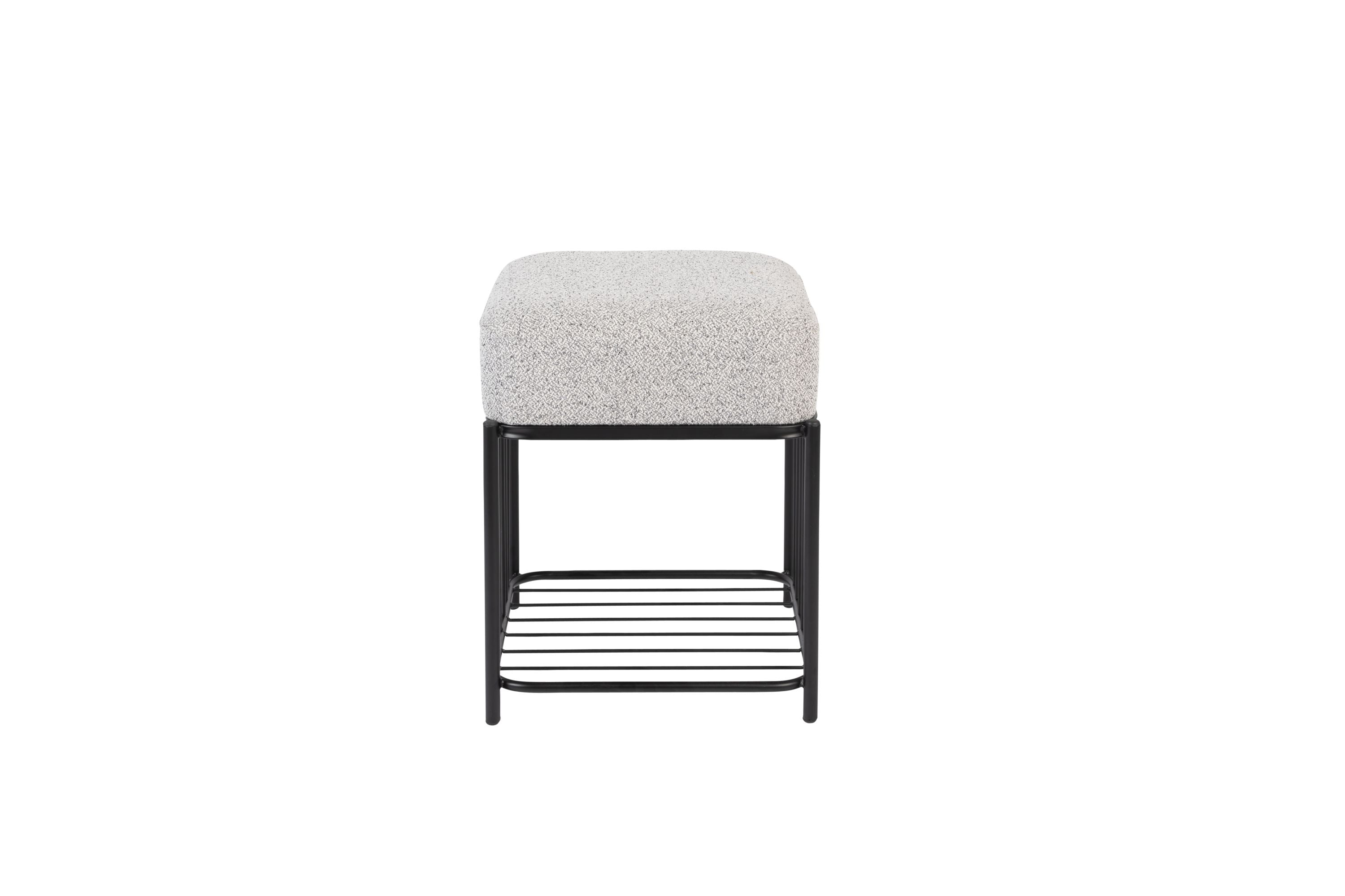 Square stool Milou gray