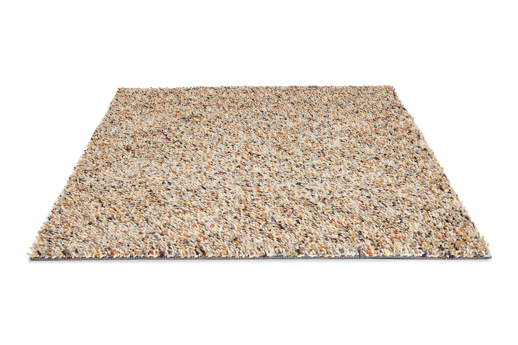 Dots orange-cream rug