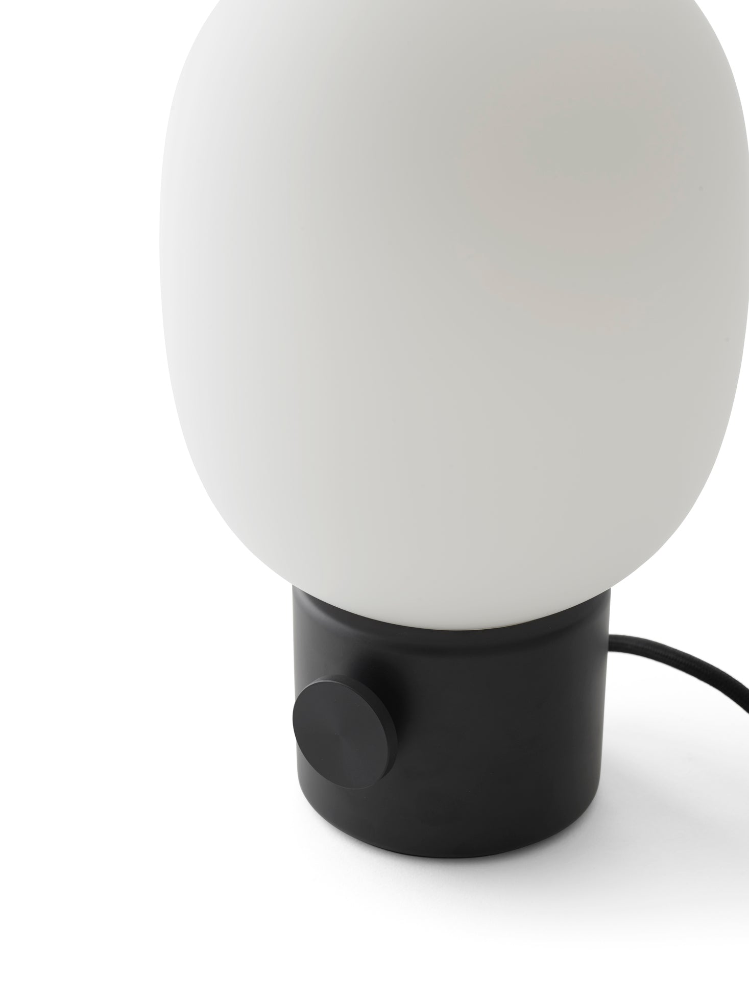 Lampa stołowa JWDA dmuchane szkło z czarną podstawą
