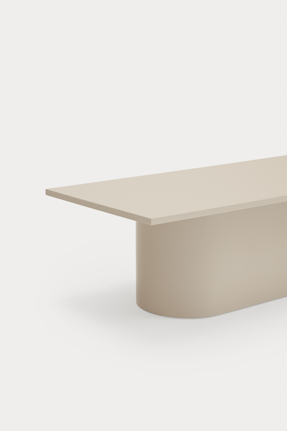 Beige totem coffee table