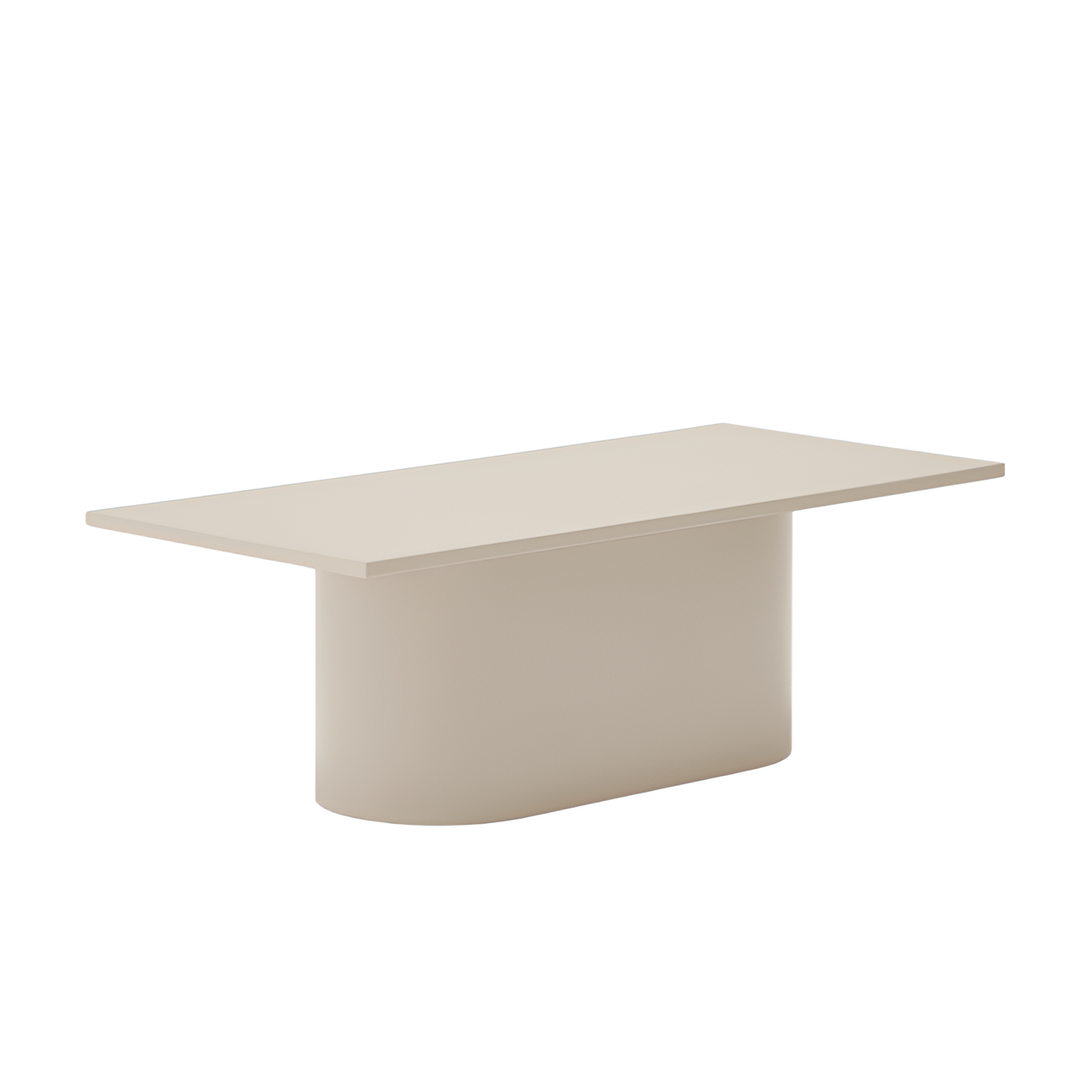 Beige totem coffee table