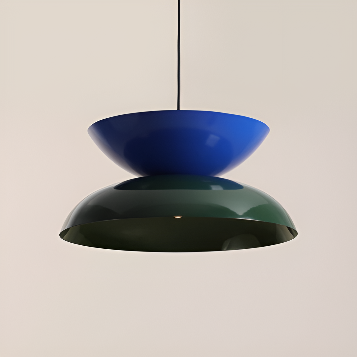 Lampa wisząca MILLO niebieski z zielonym
