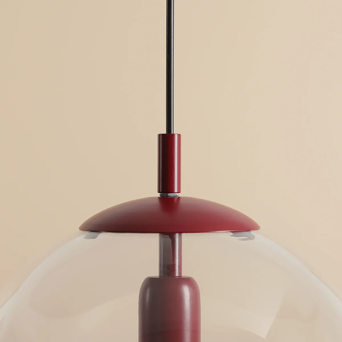 Hanging lamp Globe red